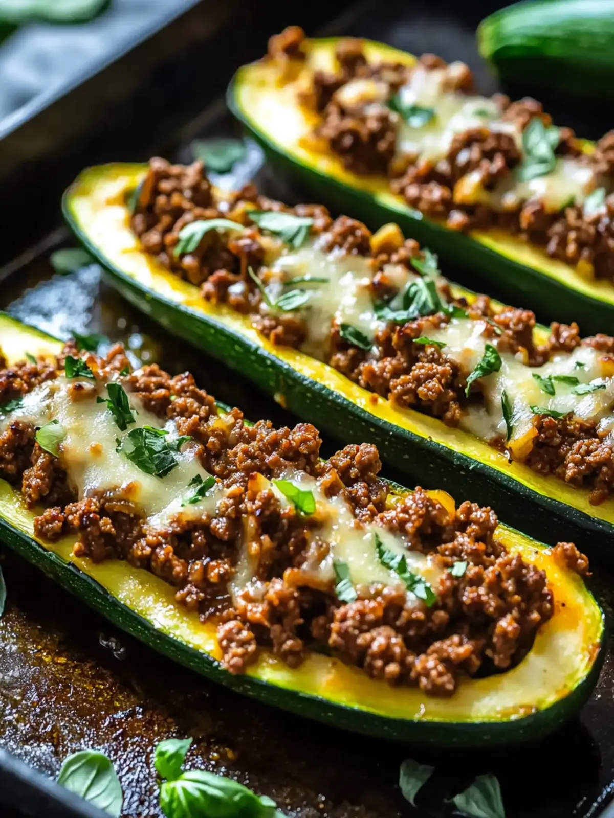 Delicious Ground Beef Zucchini Boats for a Guilt-Free Dinner 5 Ground Beef Zucchini Boats