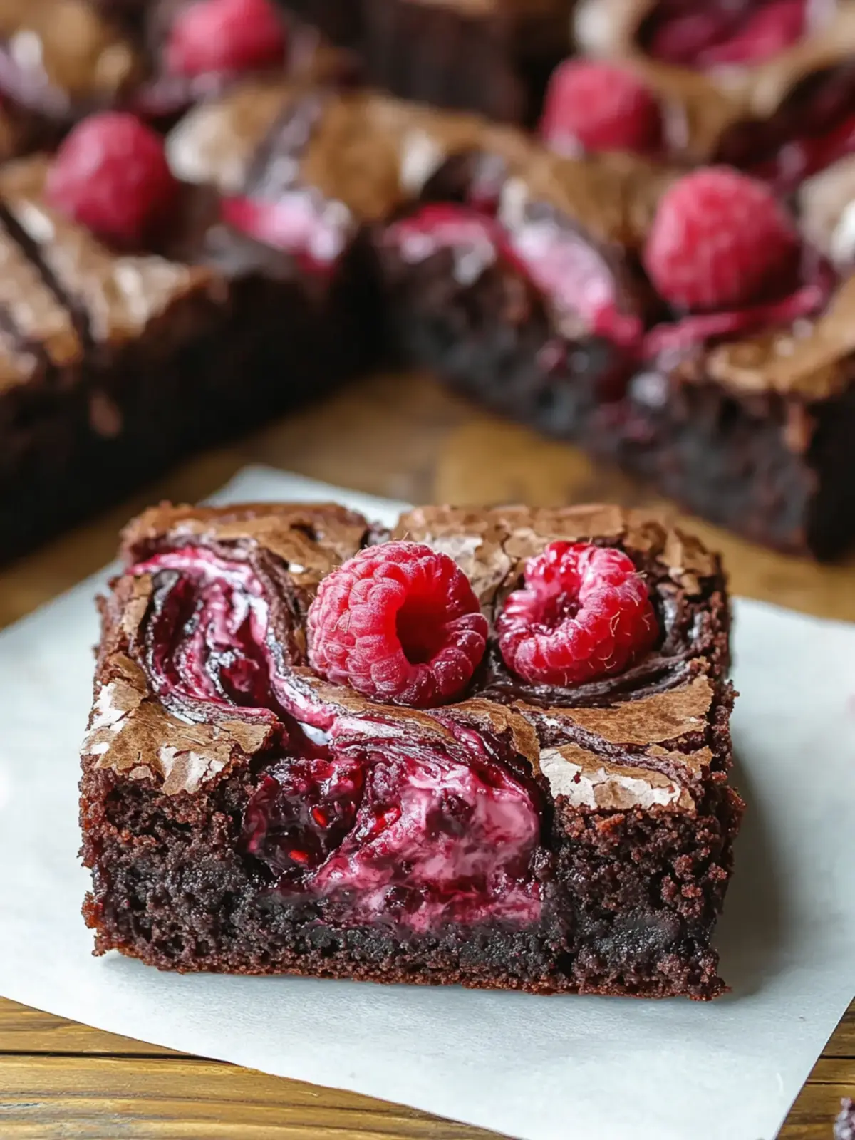 Decadent Raspberry Swirl Brownies: A Must-Try Dessert! 4 Raspberry Swirl Brownies