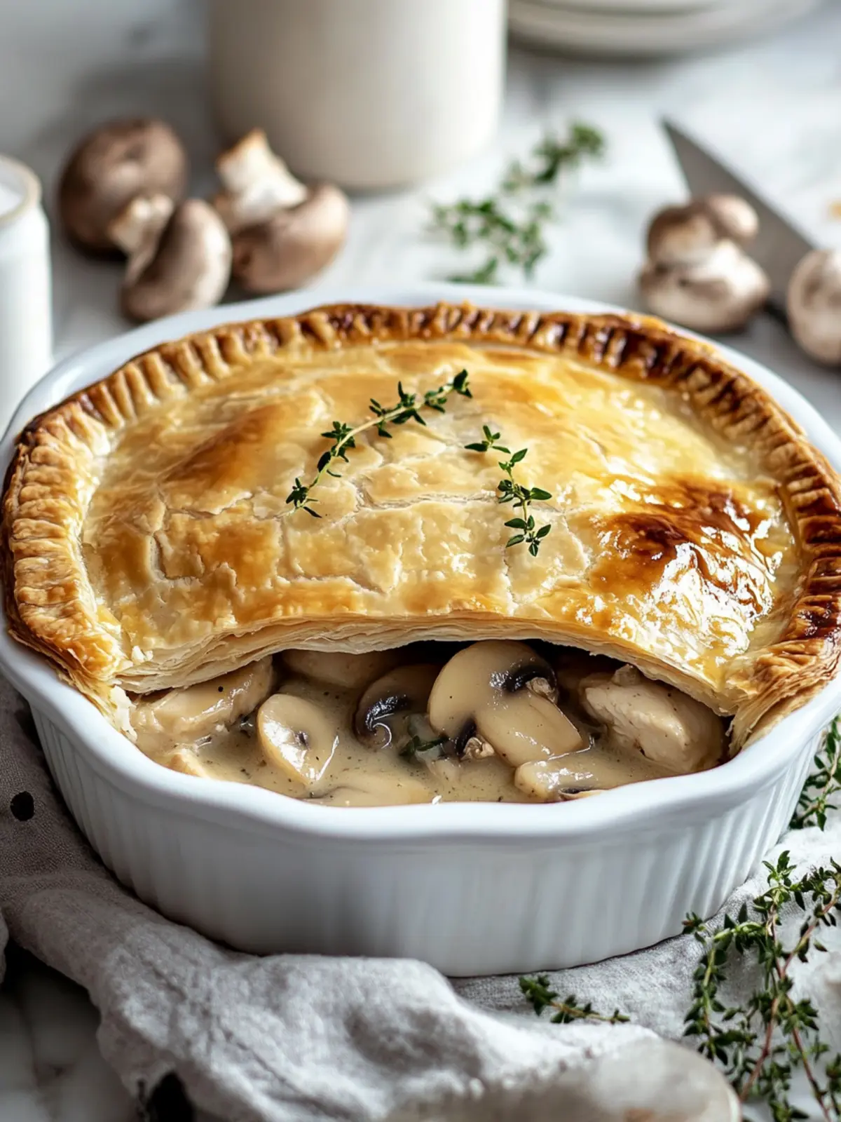 Delicious Chicken and Mushroom Pie That Will Wow Your Family 2 Chicken and Mushroom Pie