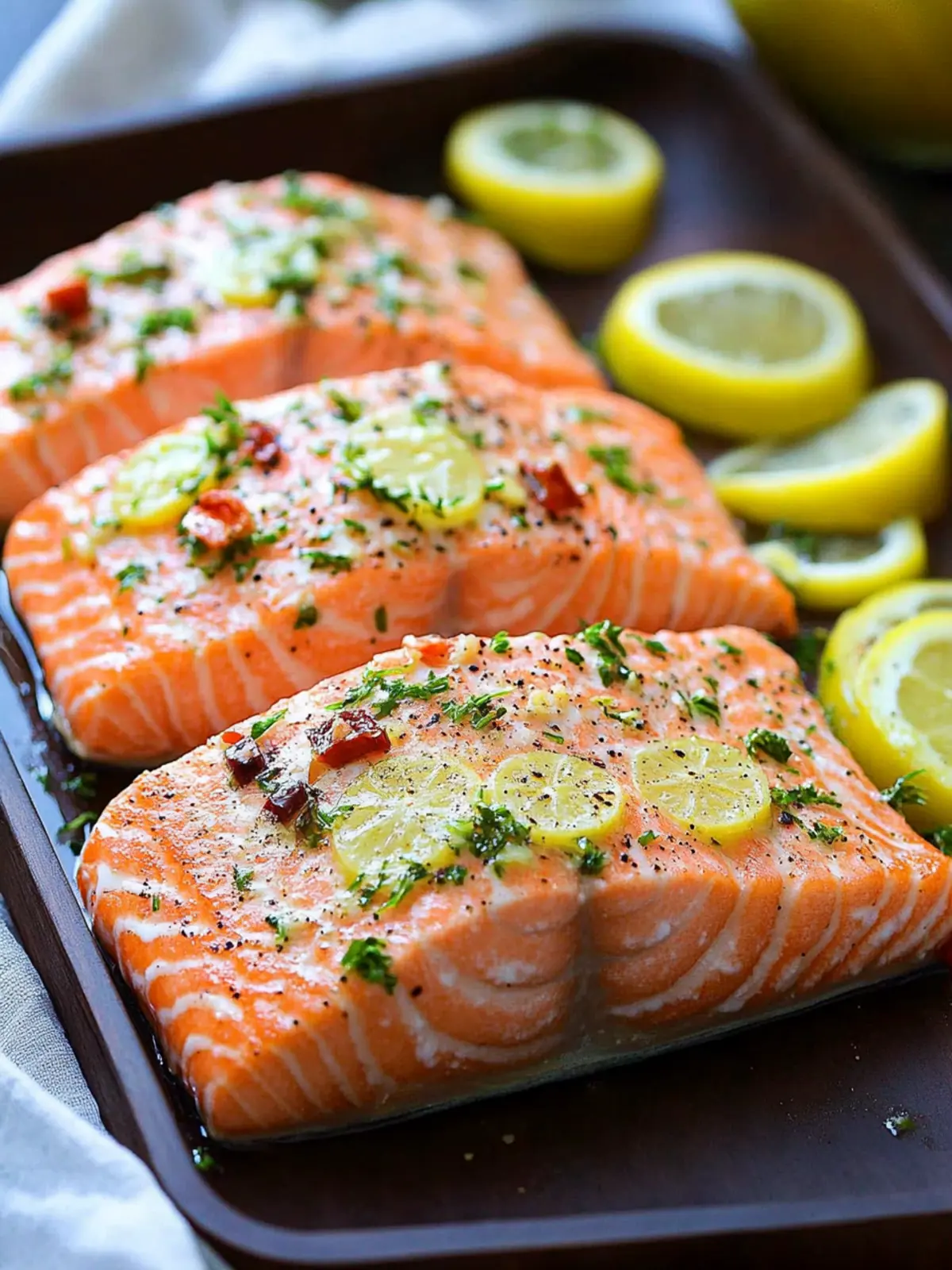 Delicious Baked Salmon with Garlic and Dijon in 20 Minutes 2 Baked Salmon