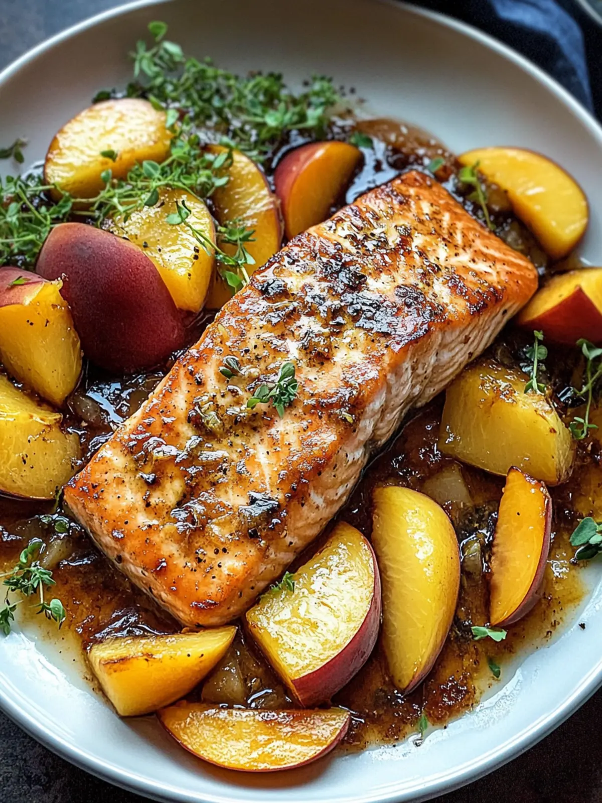 Delicious Bourbon Peach Roasted Salmon for Summer Grilling 5 Bourbon Peach Roasted Salmon