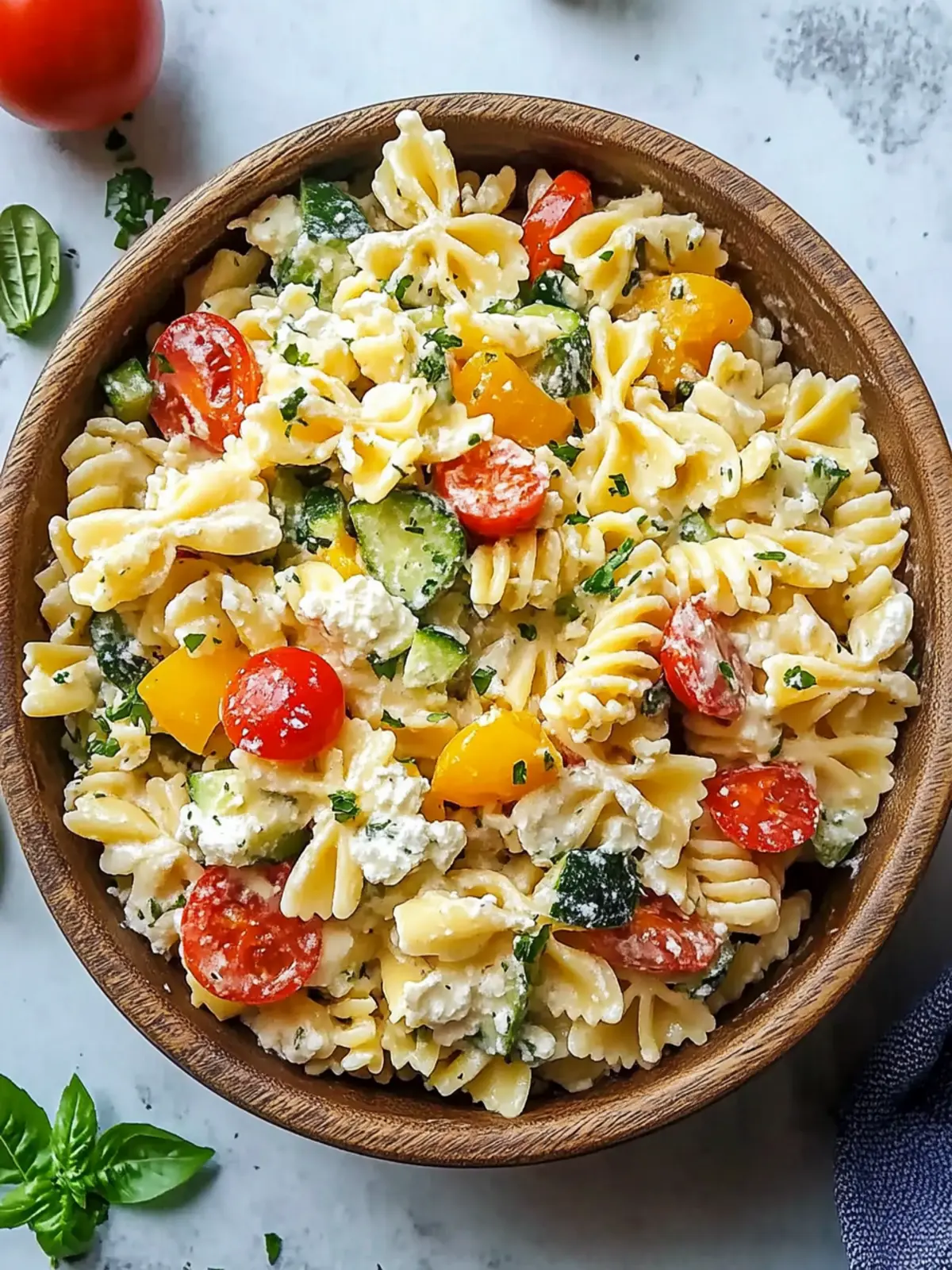 Delicious Cottage Cheese Pasta Salad for Healthy Meals 5 Cottage Cheese Pasta Salad