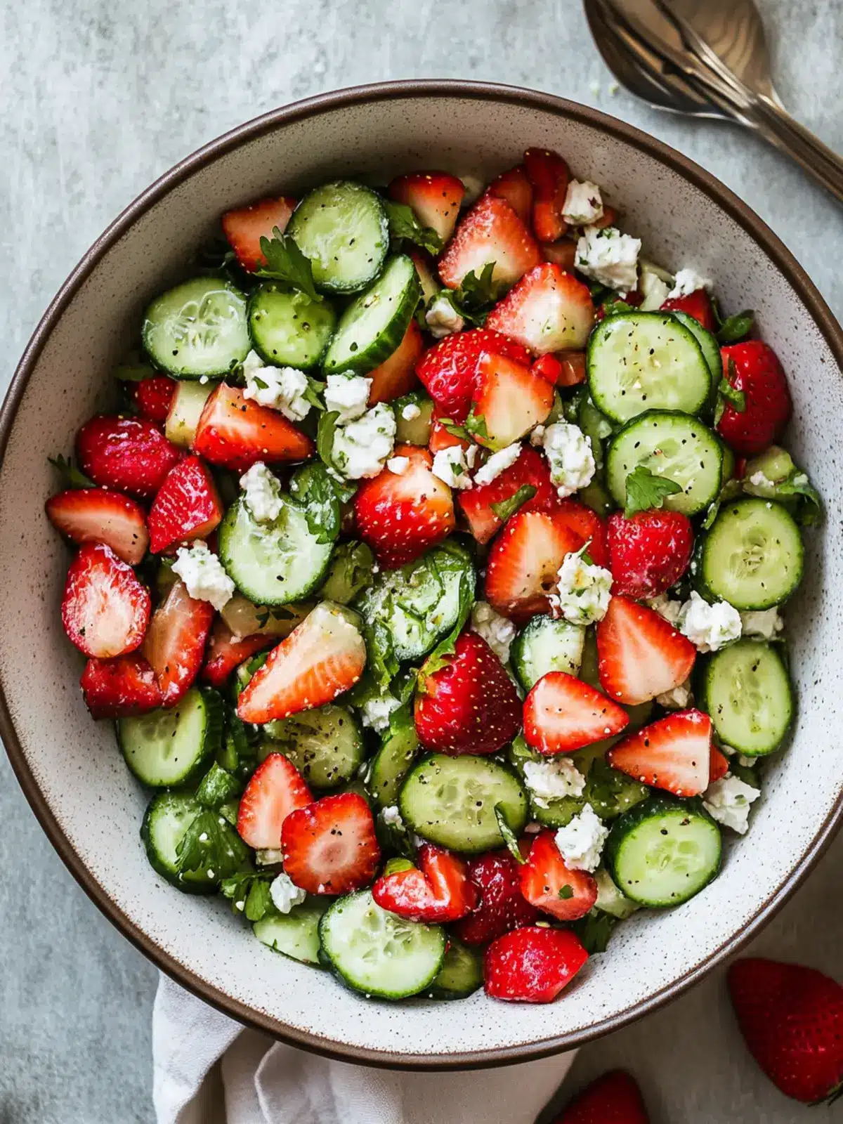 Refreshing Strawberry Cucumber Salad Ready in Just 20 Minutes 5 Strawberry Cucumber Salad