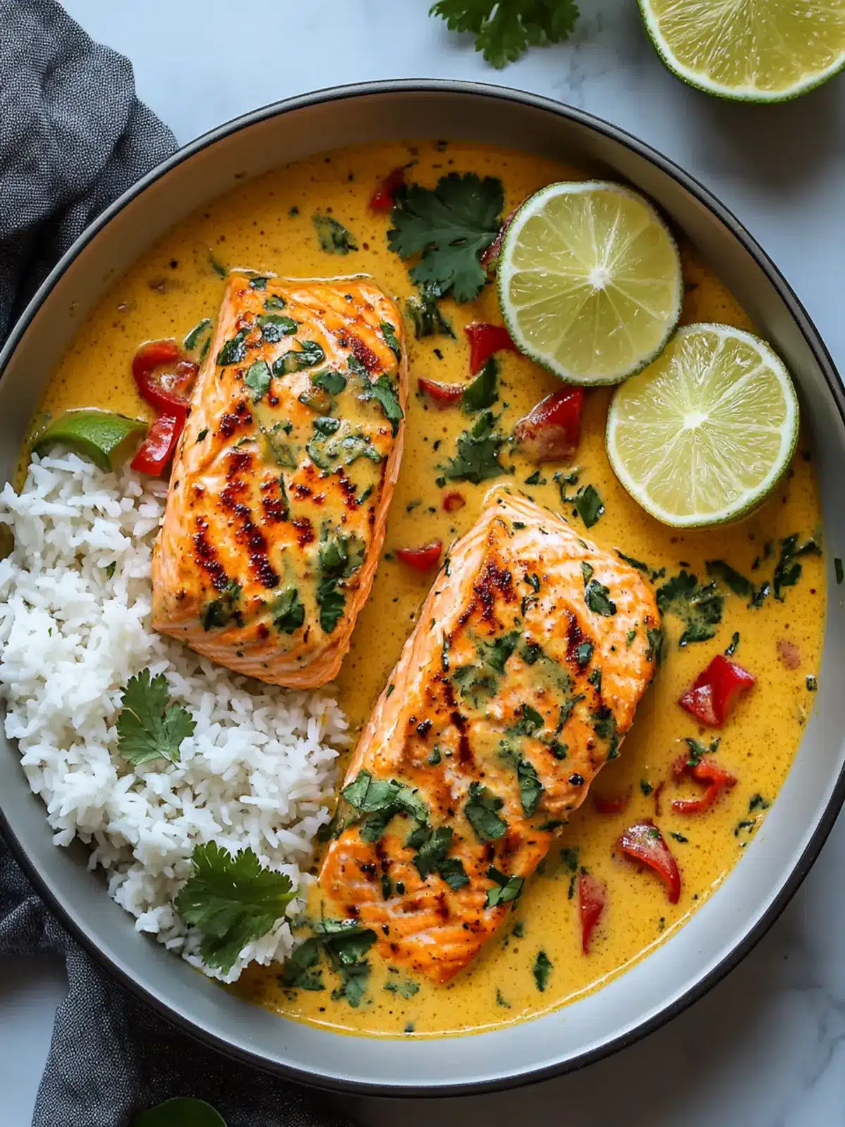One-Pan Coconut Curry Salmon That Will Brighten Your Dinner 3 One-Pan Coconut Curry Salmon