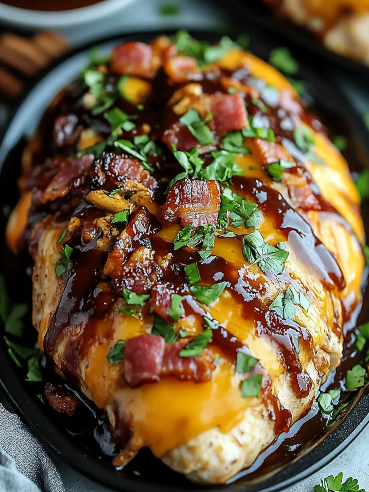 Savor Cowboy BBQ Bacon Cheddar Chicken for a Hearty Feast 2 Cowboy BBQ Bacon Cheddar Chicken