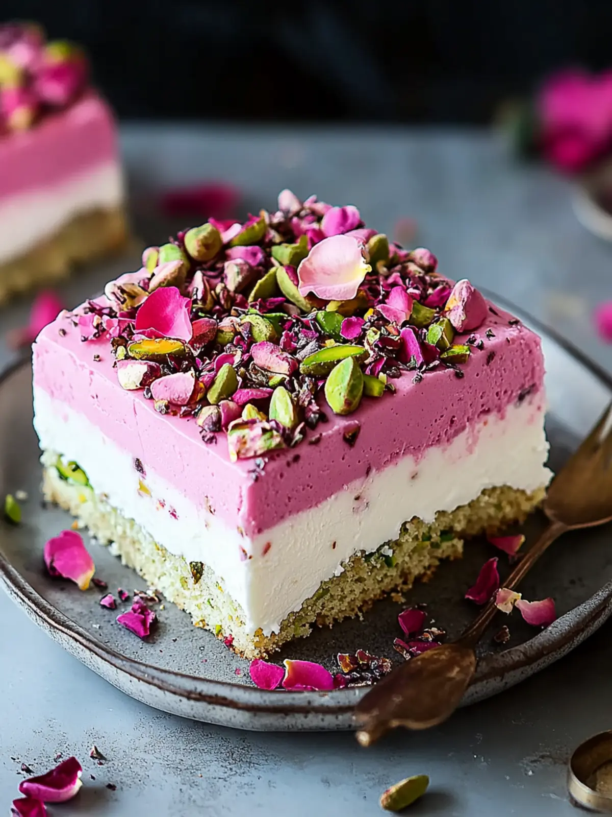 Moist Pistachio Rose Milk Cake for a Floral Treat Delight 4 Pistachio Rose Milk Cake