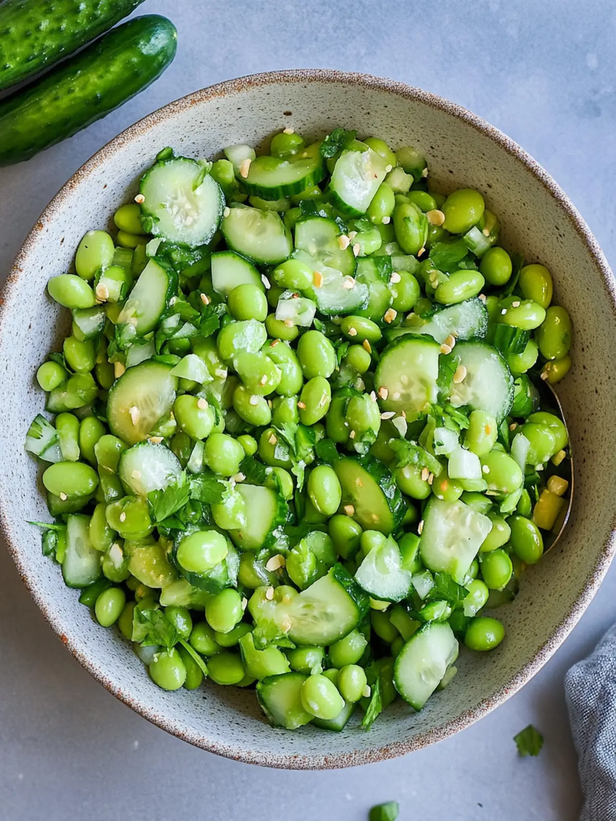 Cucumber Edamame Salad: Refreshing Twist for Your Table 5 Cucumber Edamame Salad