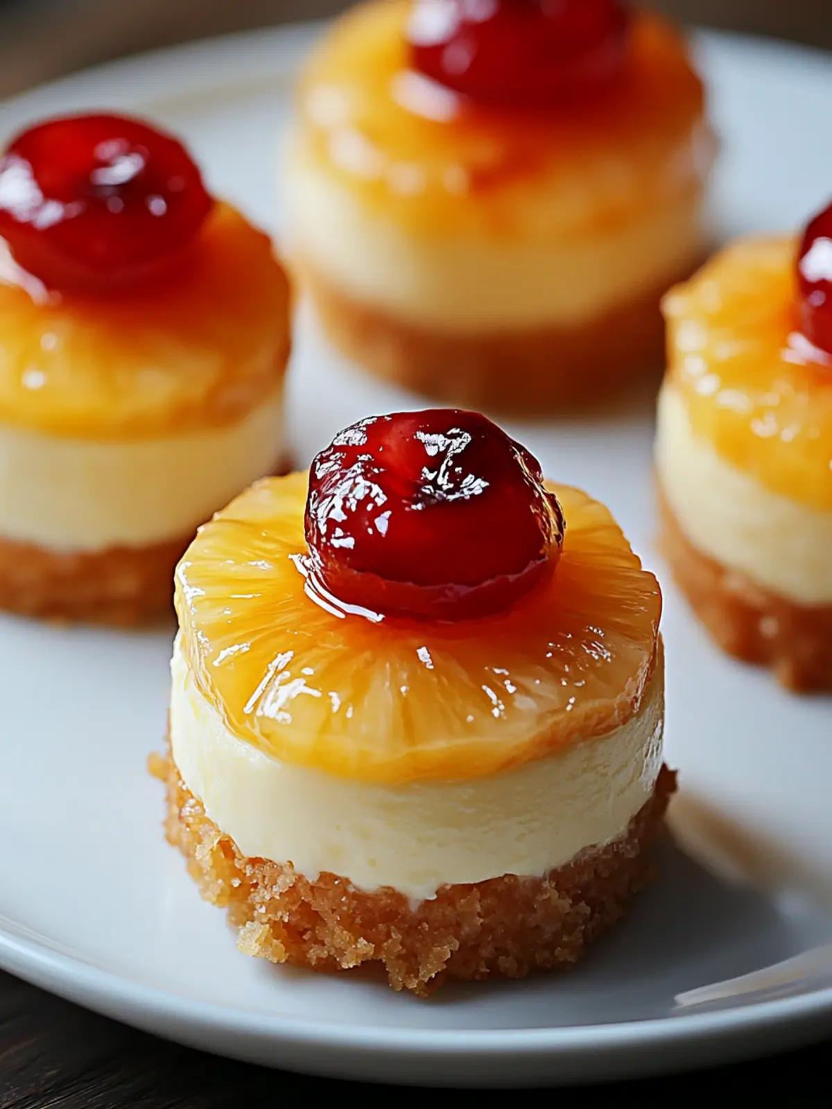 Mini Pineapple Upside-Down Cheesecakes for a Tropical Treat 3 Mini Pineapple Upside-Down Cheesecakes