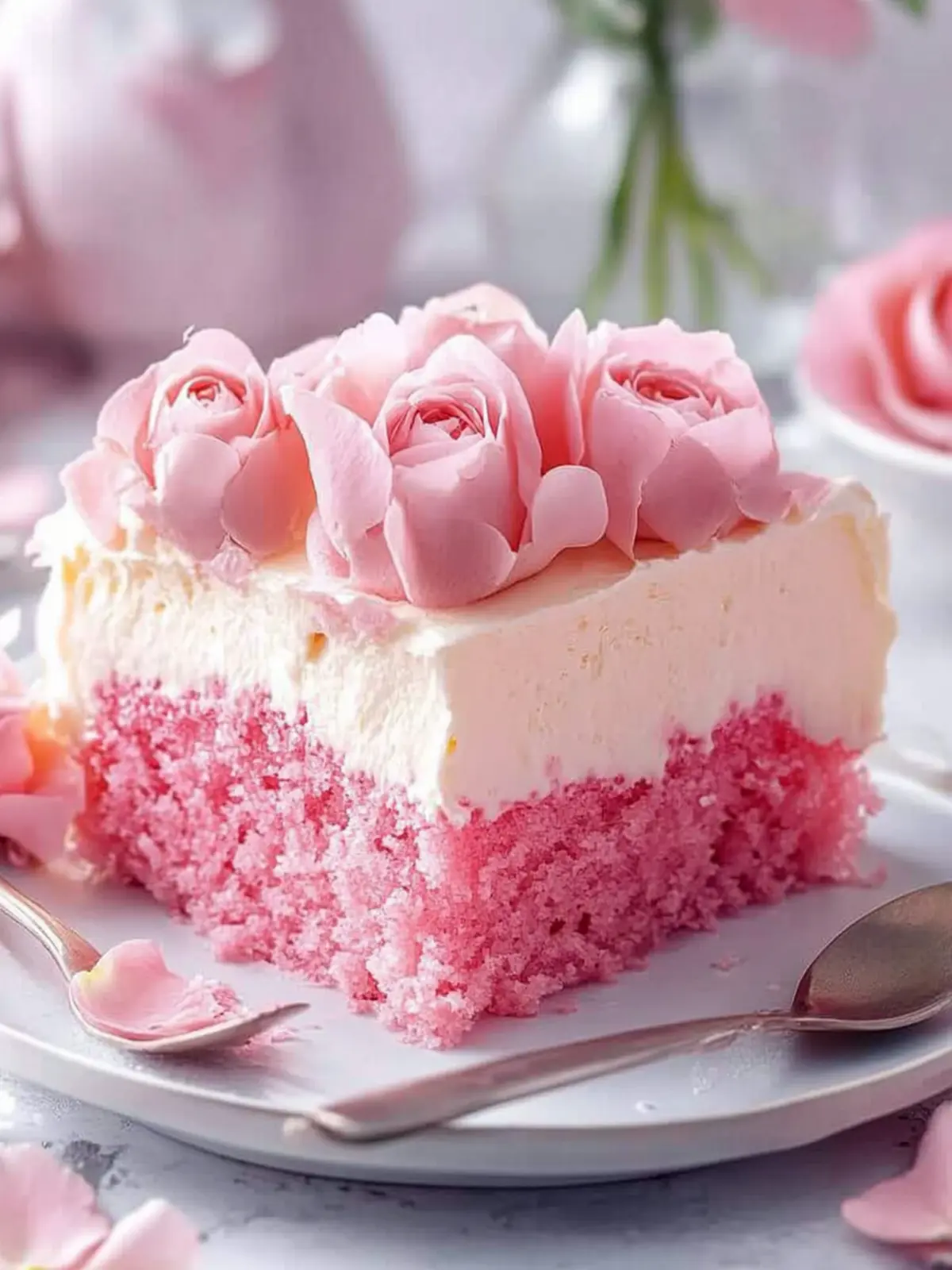 Moist Rose Poke Cake That Will Steal Your Heart 3 Rose Poke Cake