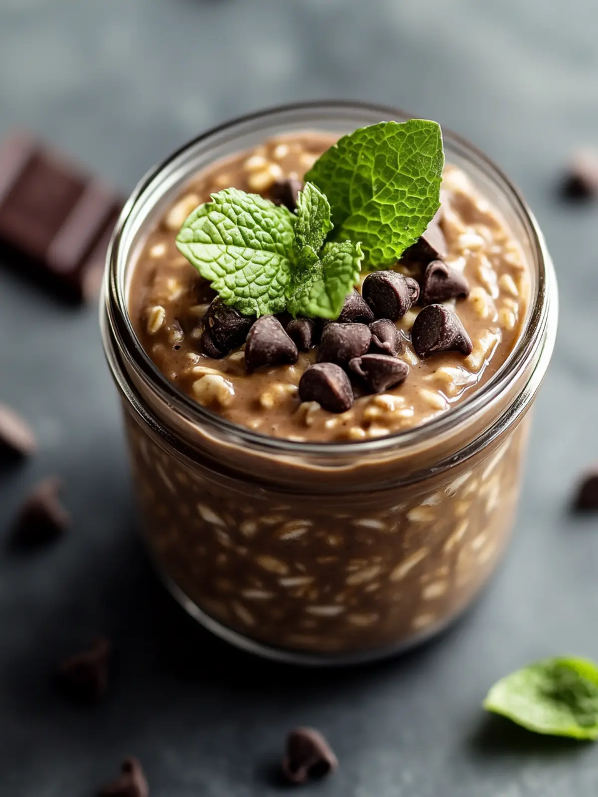 Mint Chocolate Chip Overnight Oats: A Dreamy Breakfast Treat 4 Mint Chocolate Chip Overnight Oats