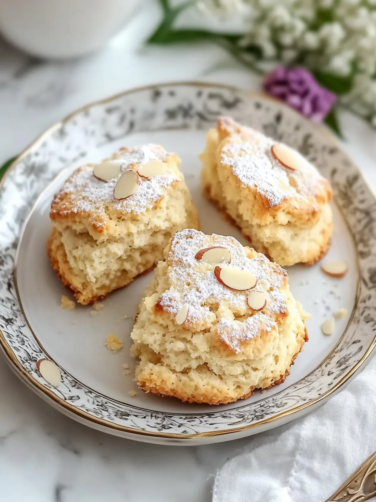 10-Minute Almond Flour Scones: Fluffy, Gluten-Free Bliss 3 Almond Flour Scones