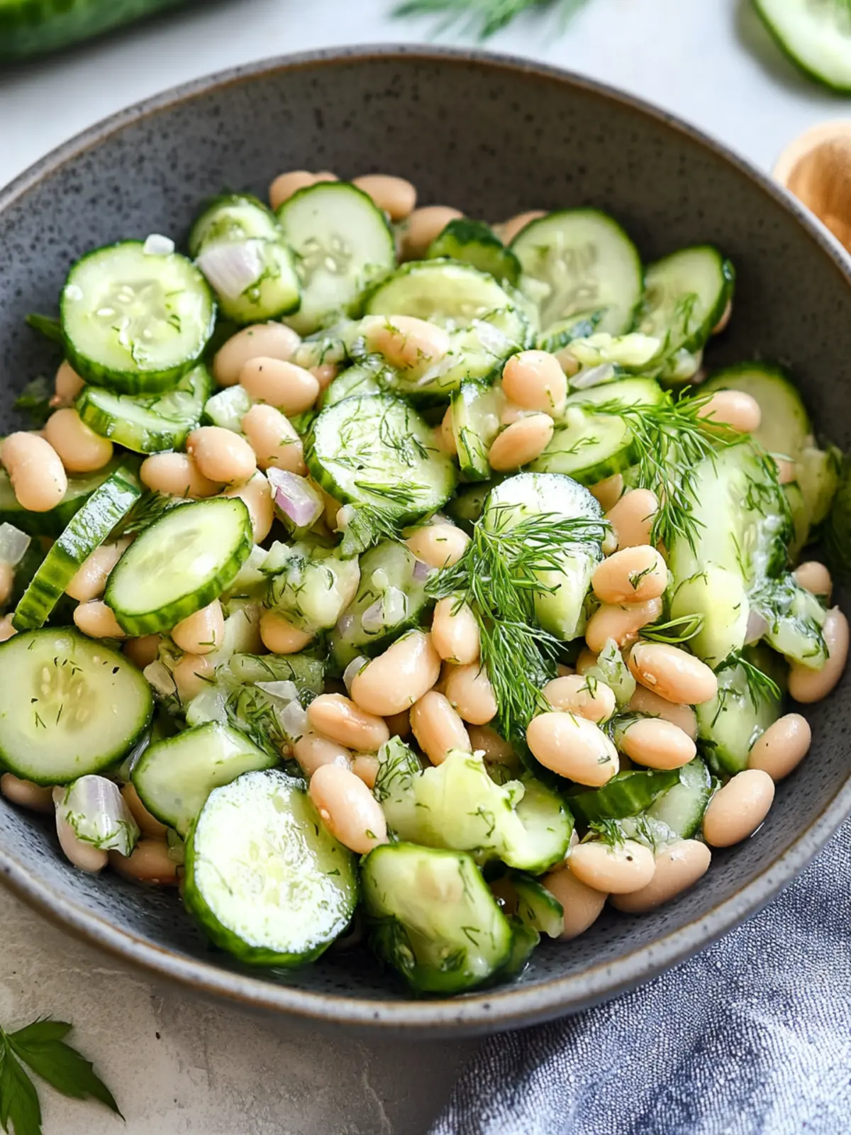 Delicious White Bean and Cucumber Dill Salad for Easy Meal Prep 5 White Bean and Cucumber Dill Salad