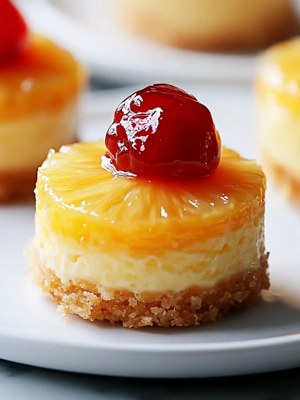 Mini Pineapple Upside-Down Cheesecakes for a Tropical Treat 2 Mini Pineapple Upside-Down Cheesecakes