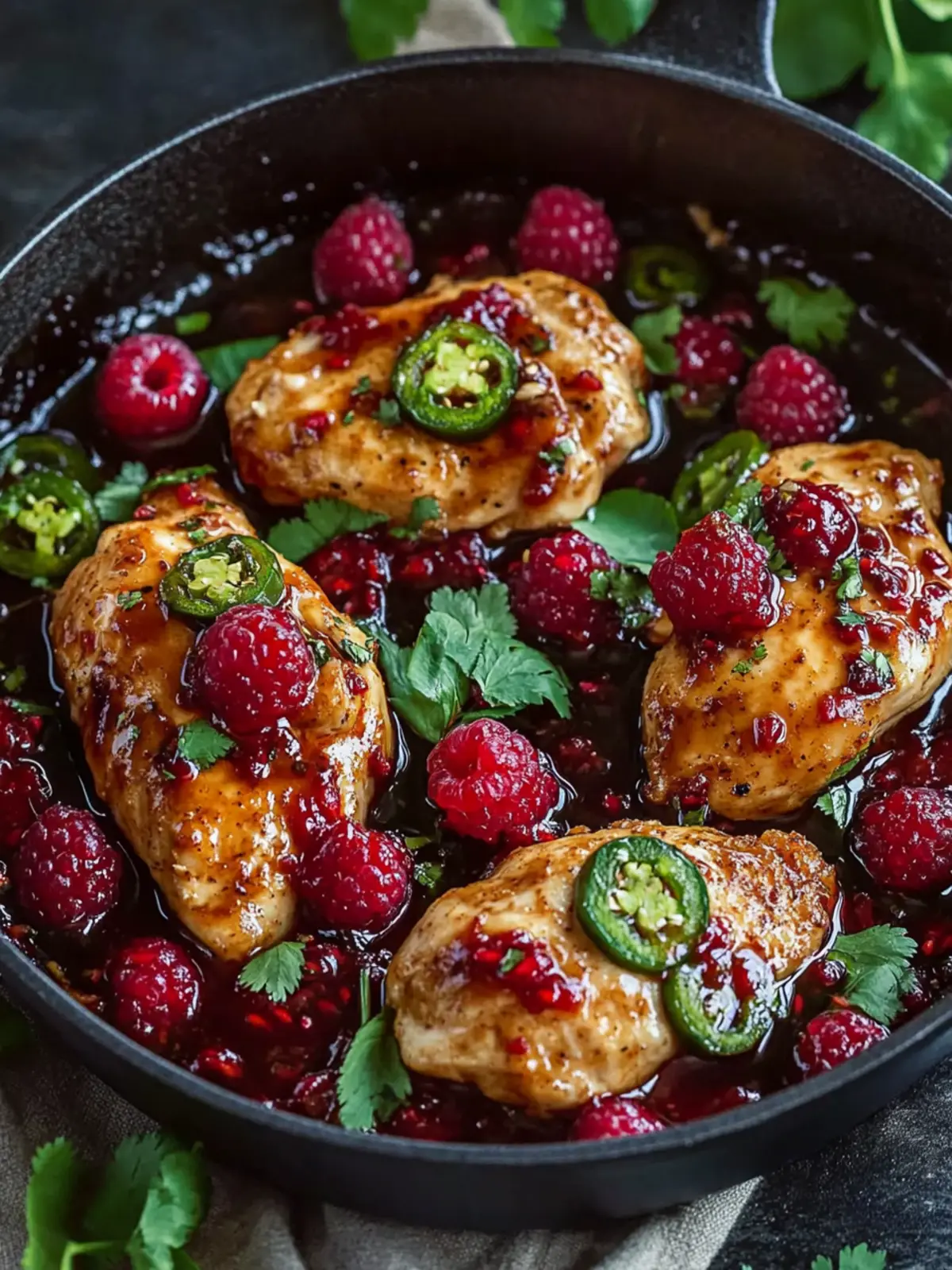 Sweet & Spicy Jalapeno Raspberry Chicken in Just 25 Minutes 3 Spicy Jalapeno Raspberry Chicken