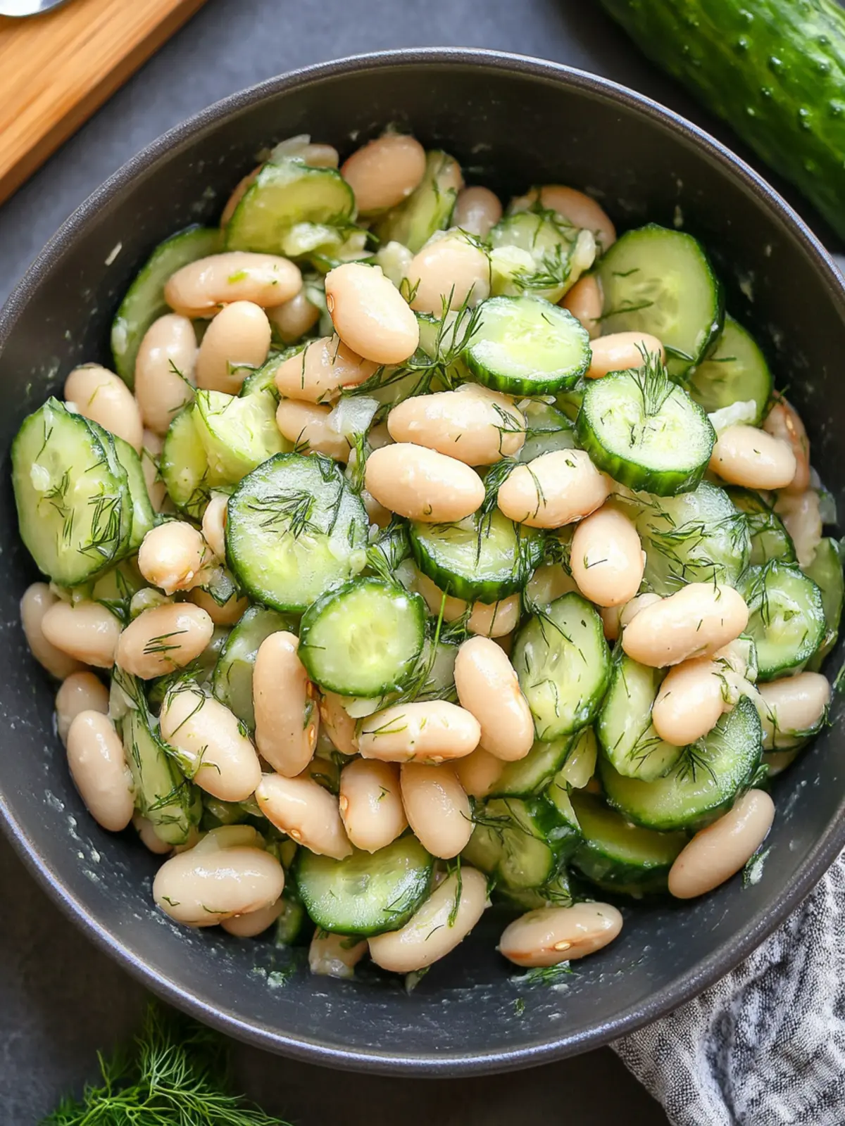 Delicious White Bean and Cucumber Dill Salad for Easy Meal Prep 2 White Bean and Cucumber Dill Salad