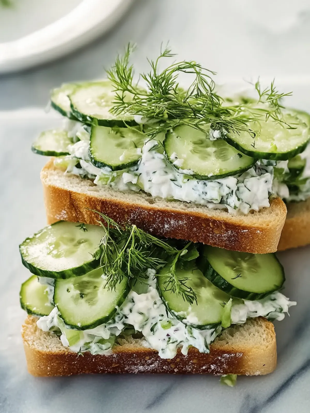 Cucumber Salad Sandwiches: A Fresh Twist for Easy Lunches 2 Cucumber Salad Sandwiches