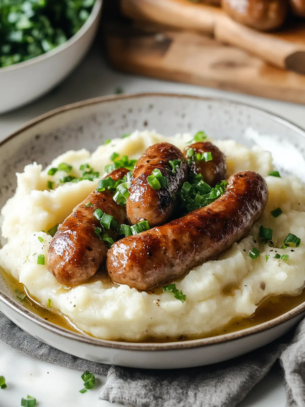 Savor the Comfort: Bangers and Mash with Creamy Gravy 2 Bangers and Mash
