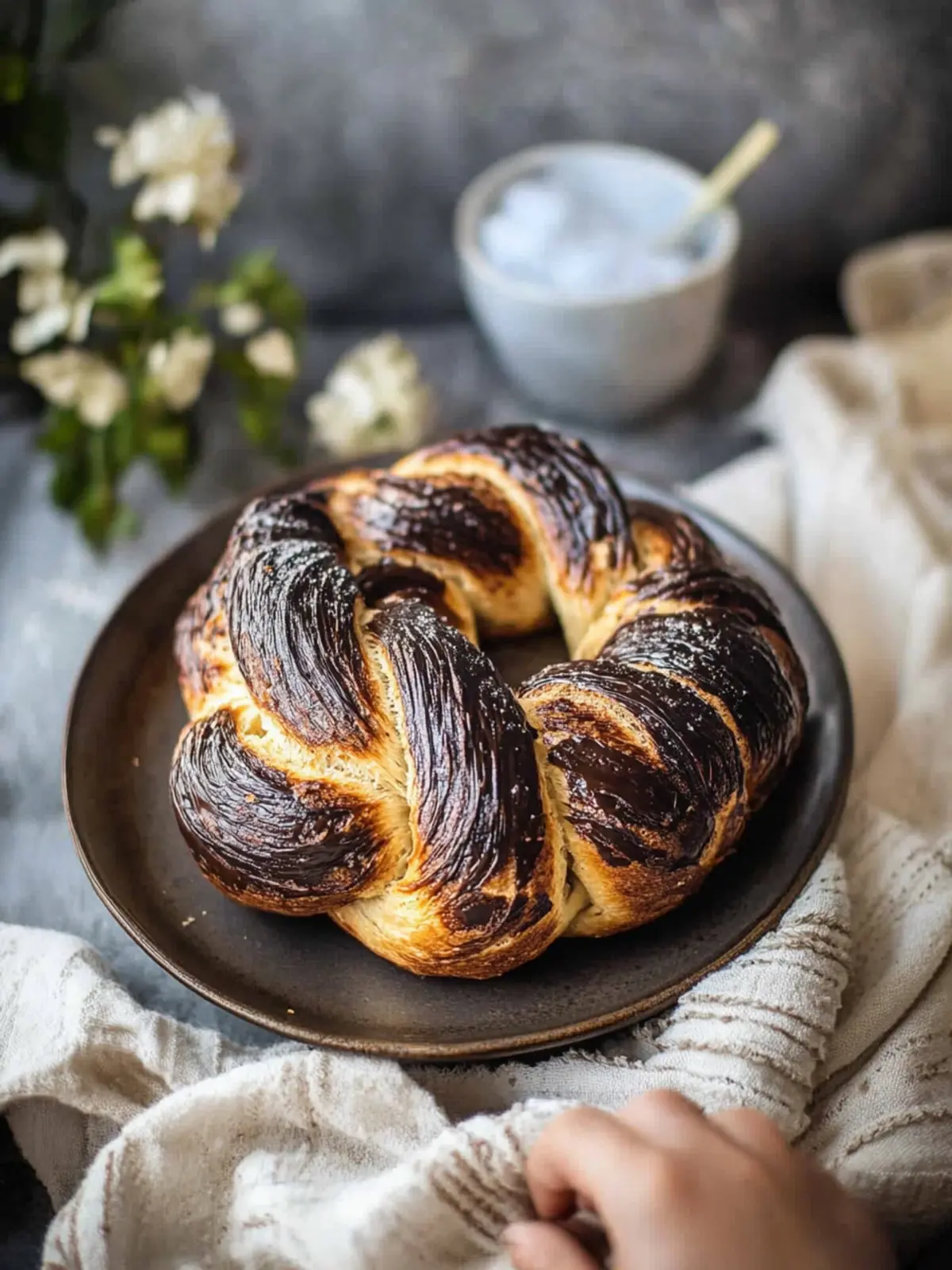 Indulge in Decadent Chocolate Challah Bread Bliss 2 CHOCOLATE CHALLAH BREAD