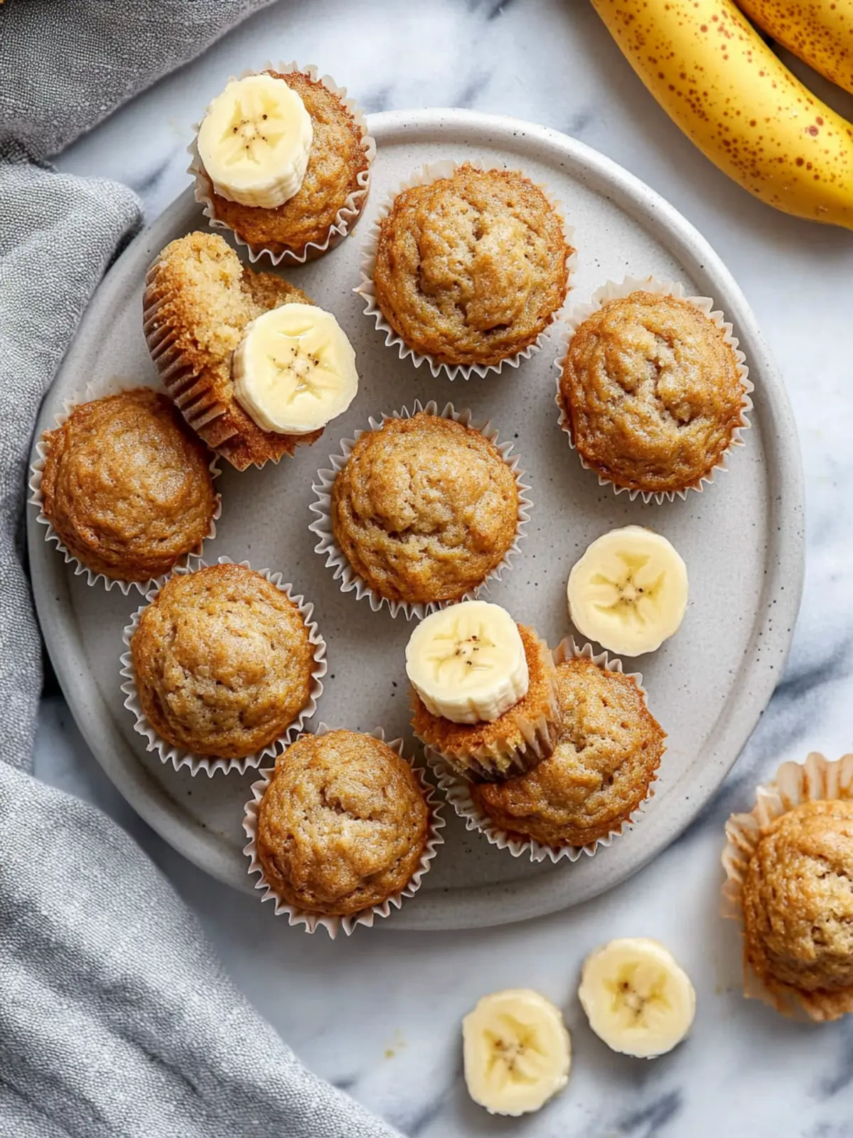 Deliciously Soft Mini Banana Muffins for a Perfect Snack 2 Mini Banana Muffins