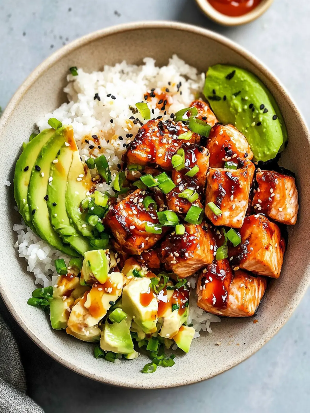 Sweet and Spicy Honey Sriracha Salmon Bowls to Love 5 Honey Sriracha Salmon Bowls