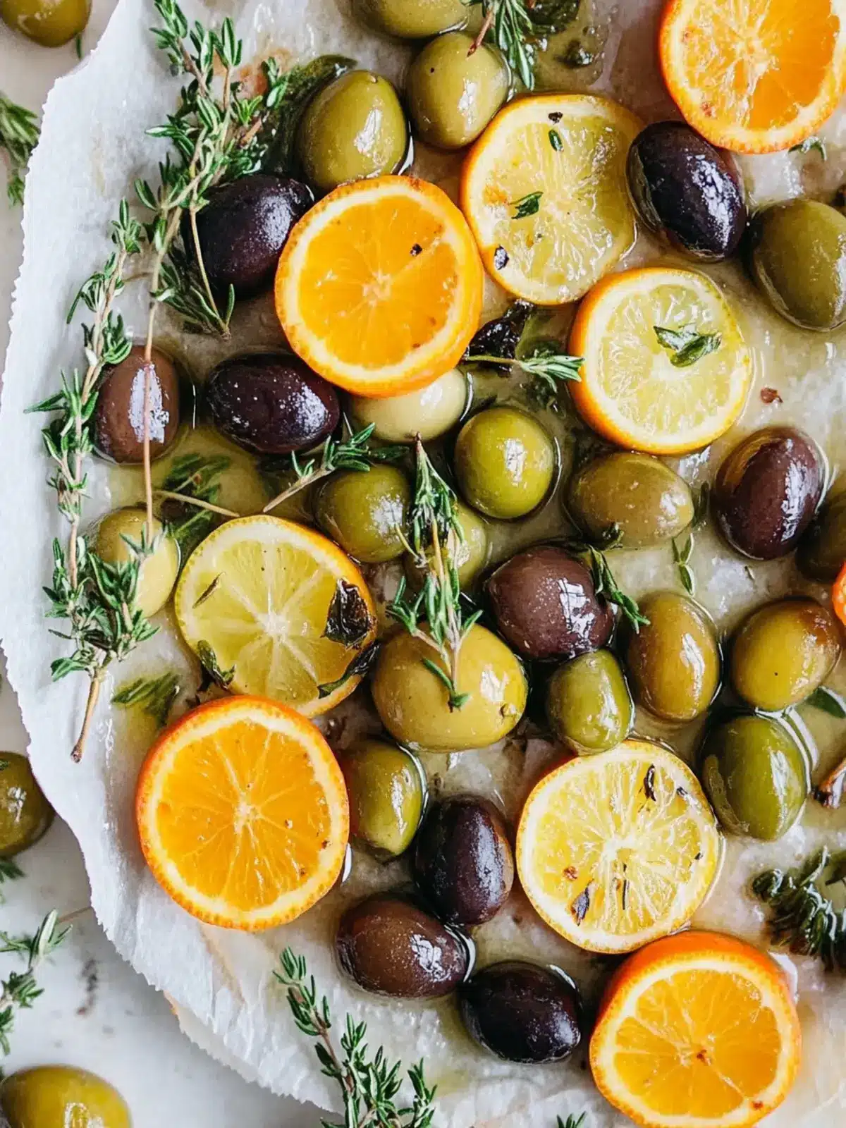 Roasted Maple Citrus Herb Olives for a Flavorful Snack 5 Roasted Maple Citrus Herb Olives