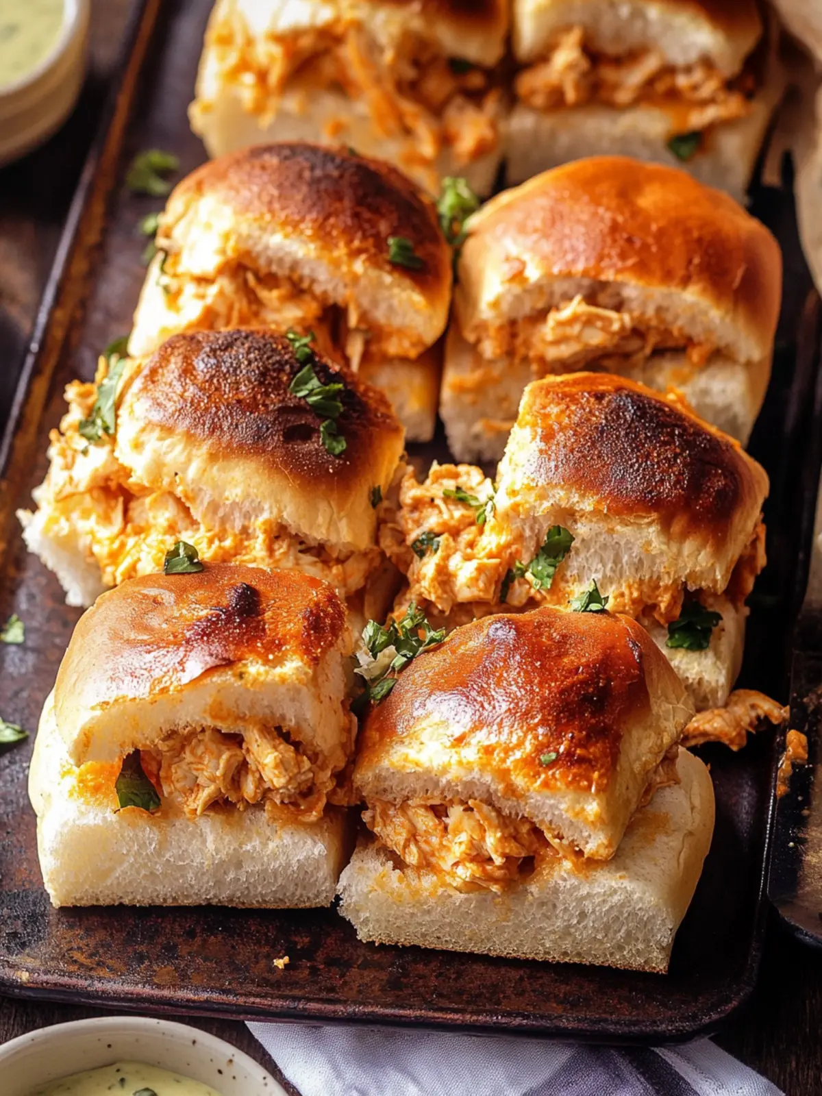 Irresistible Buffalo Chicken Dip Sliders for Game Day Joy 3 Buffalo Chicken Dip Sliders