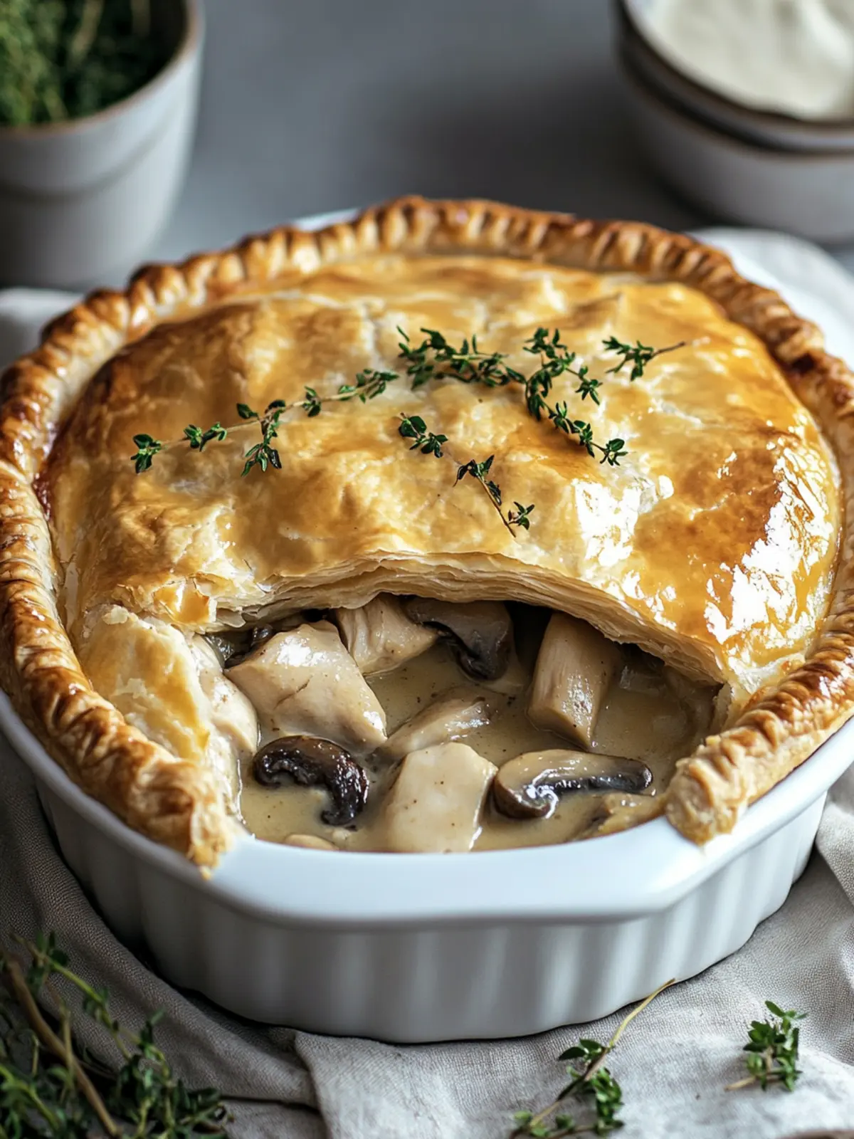 Delicious Chicken and Mushroom Pie That Will Wow Your Family 4 Chicken and Mushroom Pie