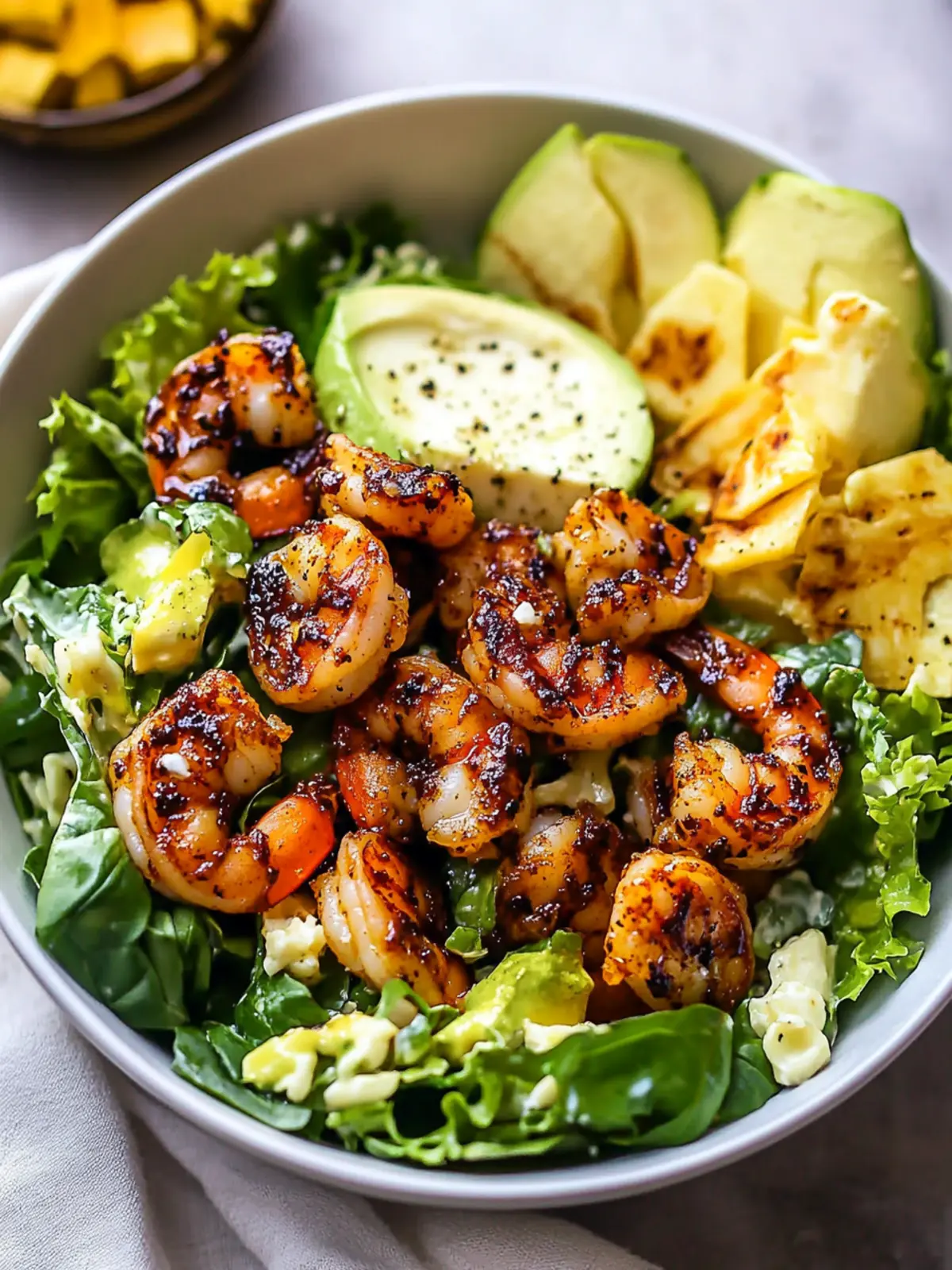 Hot Honey Blackened Shrimp Caesar Salad for Bold Flavor Lovers 5 hot honey blackened shrimp caesar salad