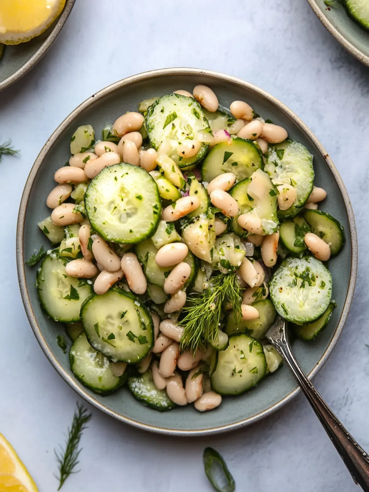 Brighten Your Day with Dilly White Bean Cucumber Salad 4 Dilly White Bean Cucumber Salad