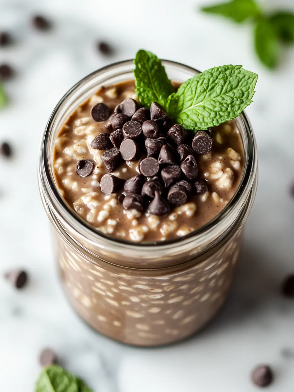 Mint Chocolate Chip Overnight Oats: A Dreamy Breakfast Treat 5 Mint Chocolate Chip Overnight Oats