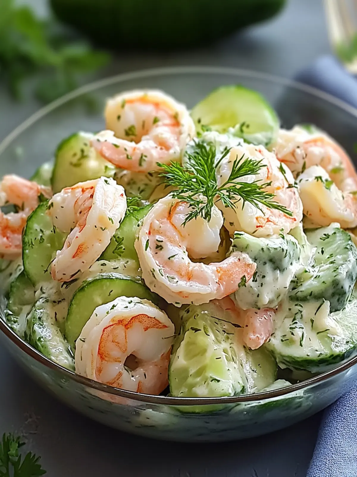 Creamy Cucumber Shrimp Salad That Will Brighten Your Day 5 Creamy Cucumber Shrimp Salad