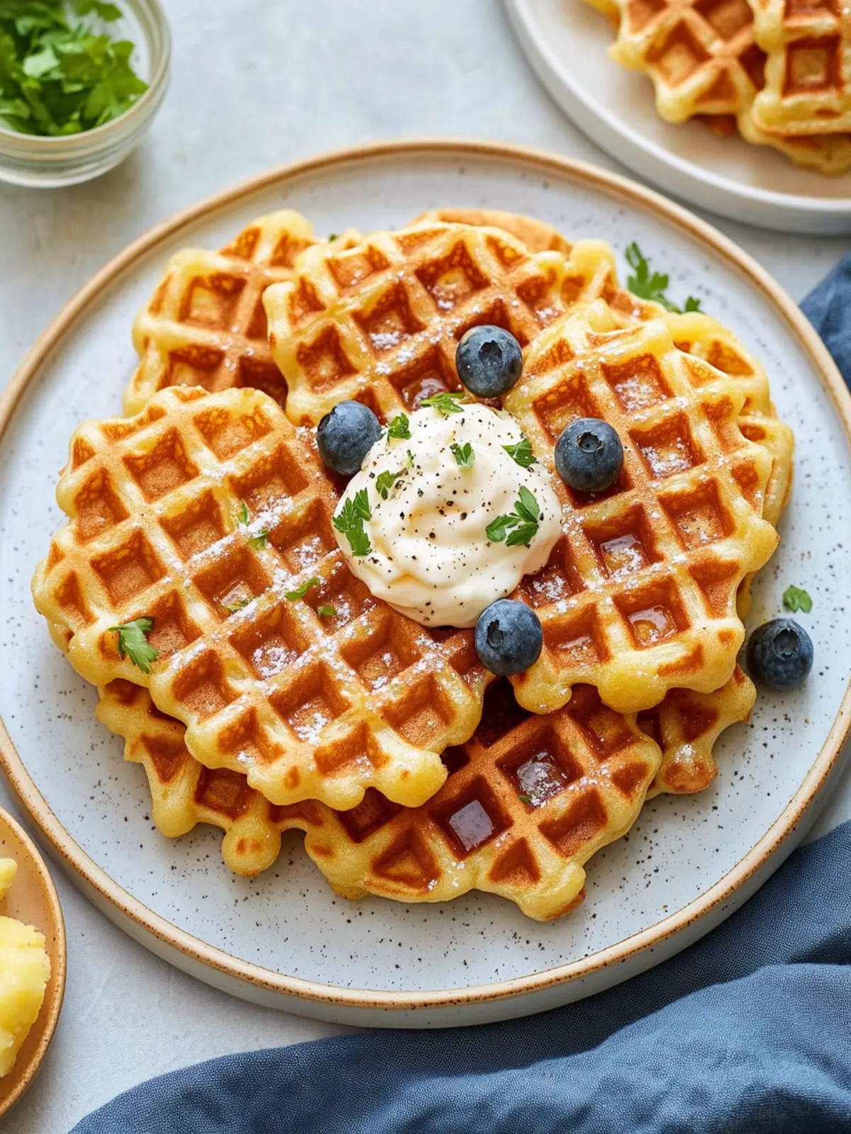 Deliciously Cheesy Potato Waffles You’ll Crave Again! 2 Potato Waffles