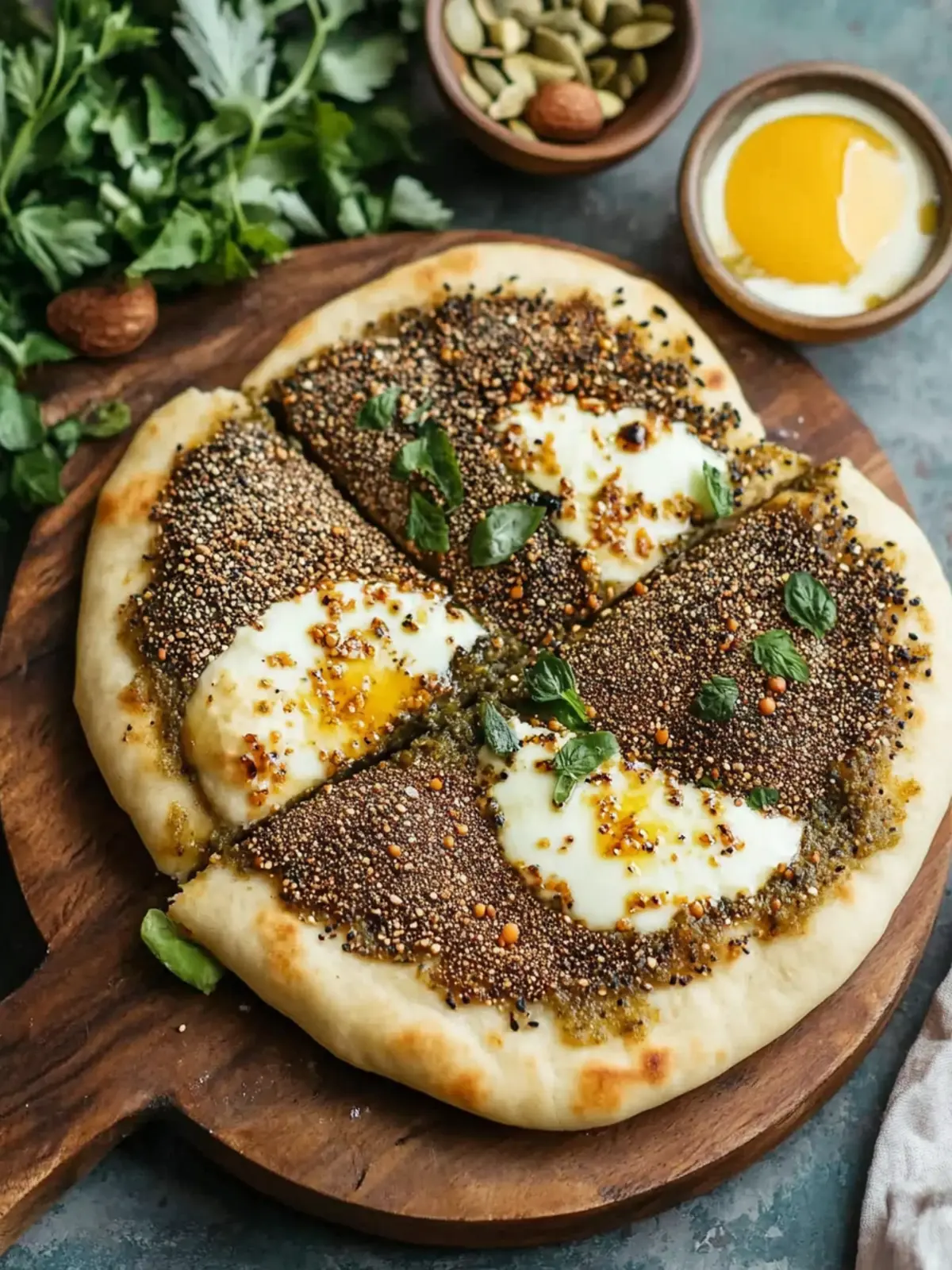Savory Zaatar Manakeesh: Your Homemade Taste Adventure 5 Zaatar Manakeesh