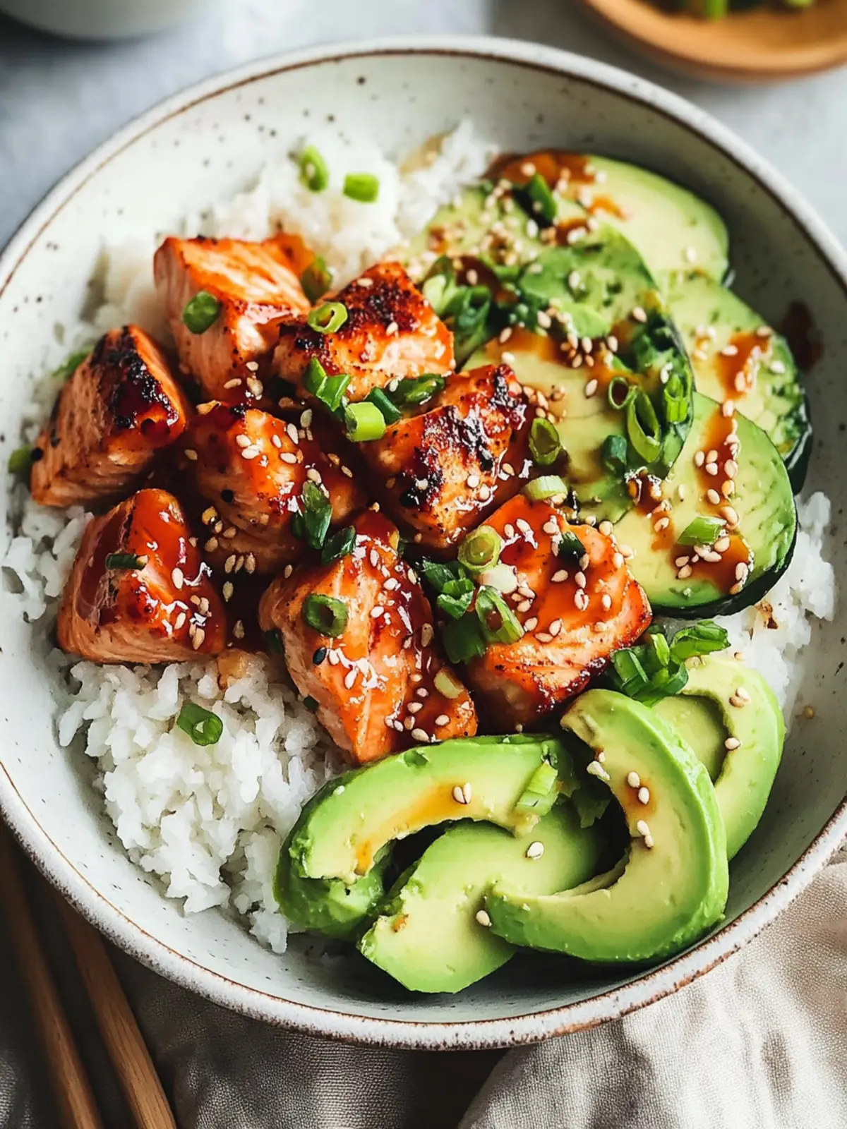 Sweet and Spicy Honey Sriracha Salmon Bowls to Love 3 Honey Sriracha Salmon Bowls