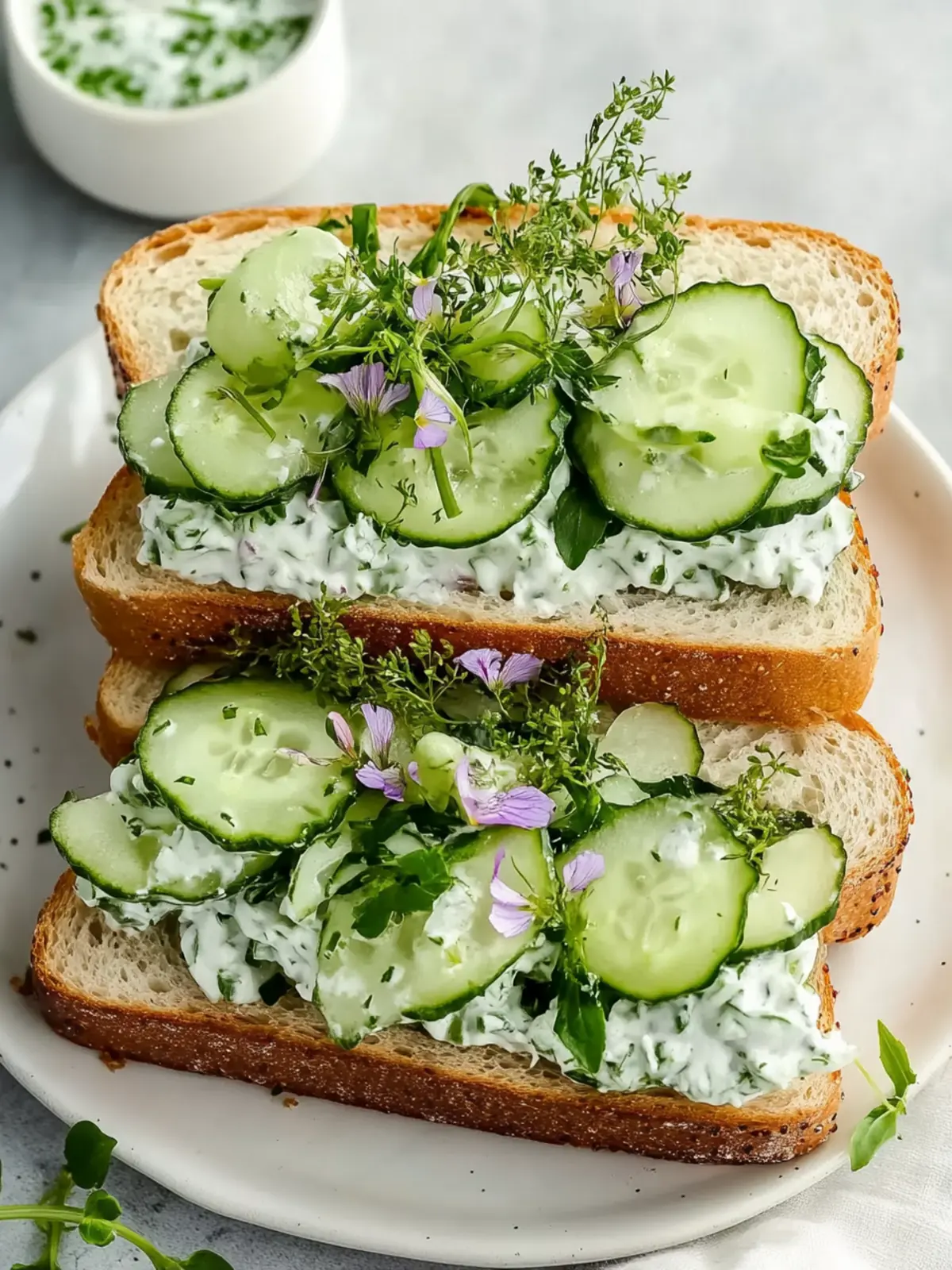 Cucumber Salad Sandwiches: A Fresh Twist for Easy Lunches 3 Cucumber Salad Sandwiches