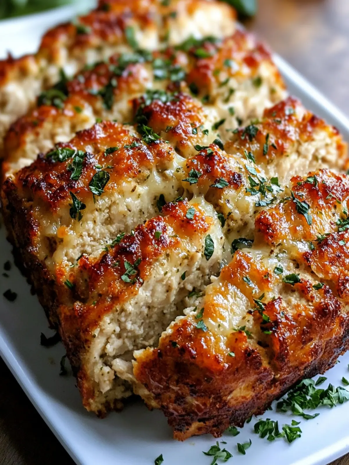 Irresistible Parmesan Chicken Meatloaf with Gooey Center 4 Parmesan Chicken Meatloaf