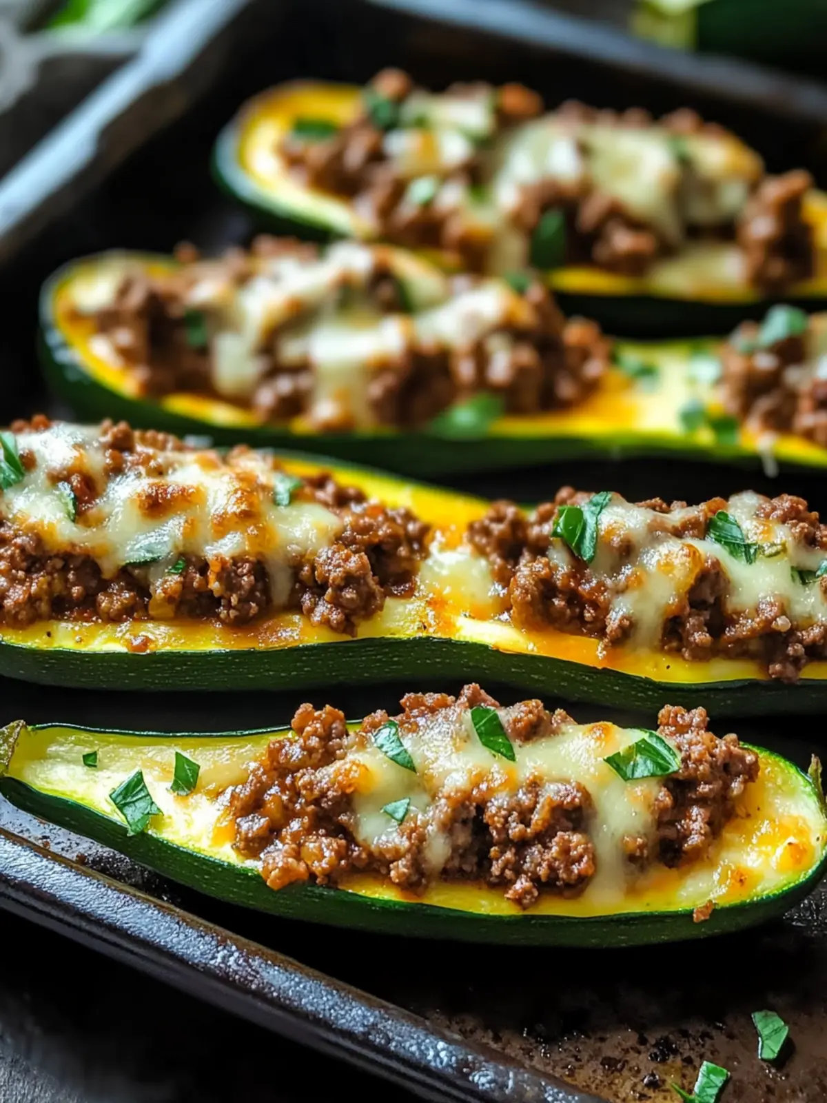 Delicious Ground Beef Zucchini Boats for a Guilt-Free Dinner 3 Ground Beef Zucchini Boats