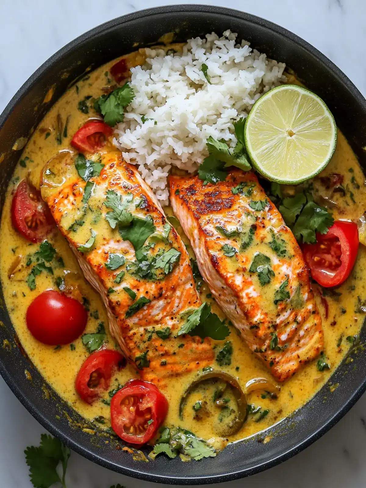 One-Pan Coconut Curry Salmon That Will Brighten Your Dinner 5 One-Pan Coconut Curry Salmon