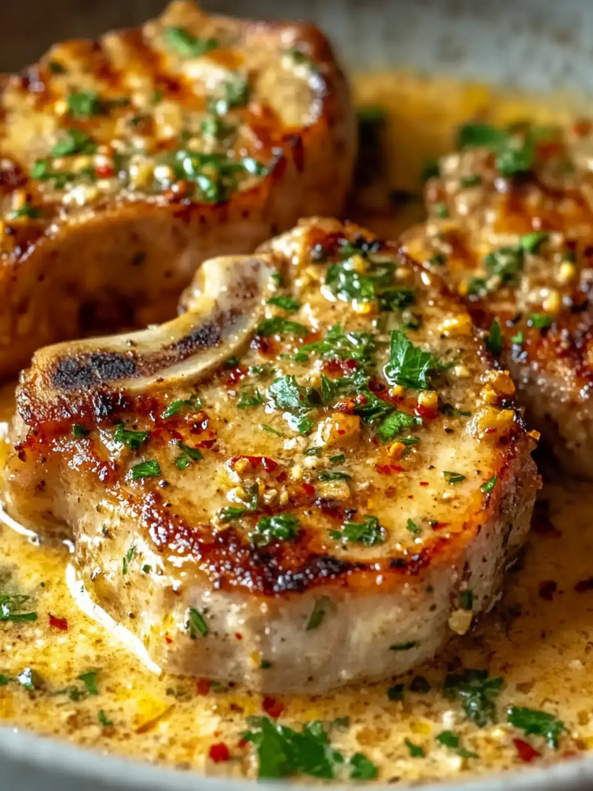Garlic Marry Me Pork Chops in Creamy Sun-Dried Tomato Sauce 5 Garlic Marry Me Pork Chops