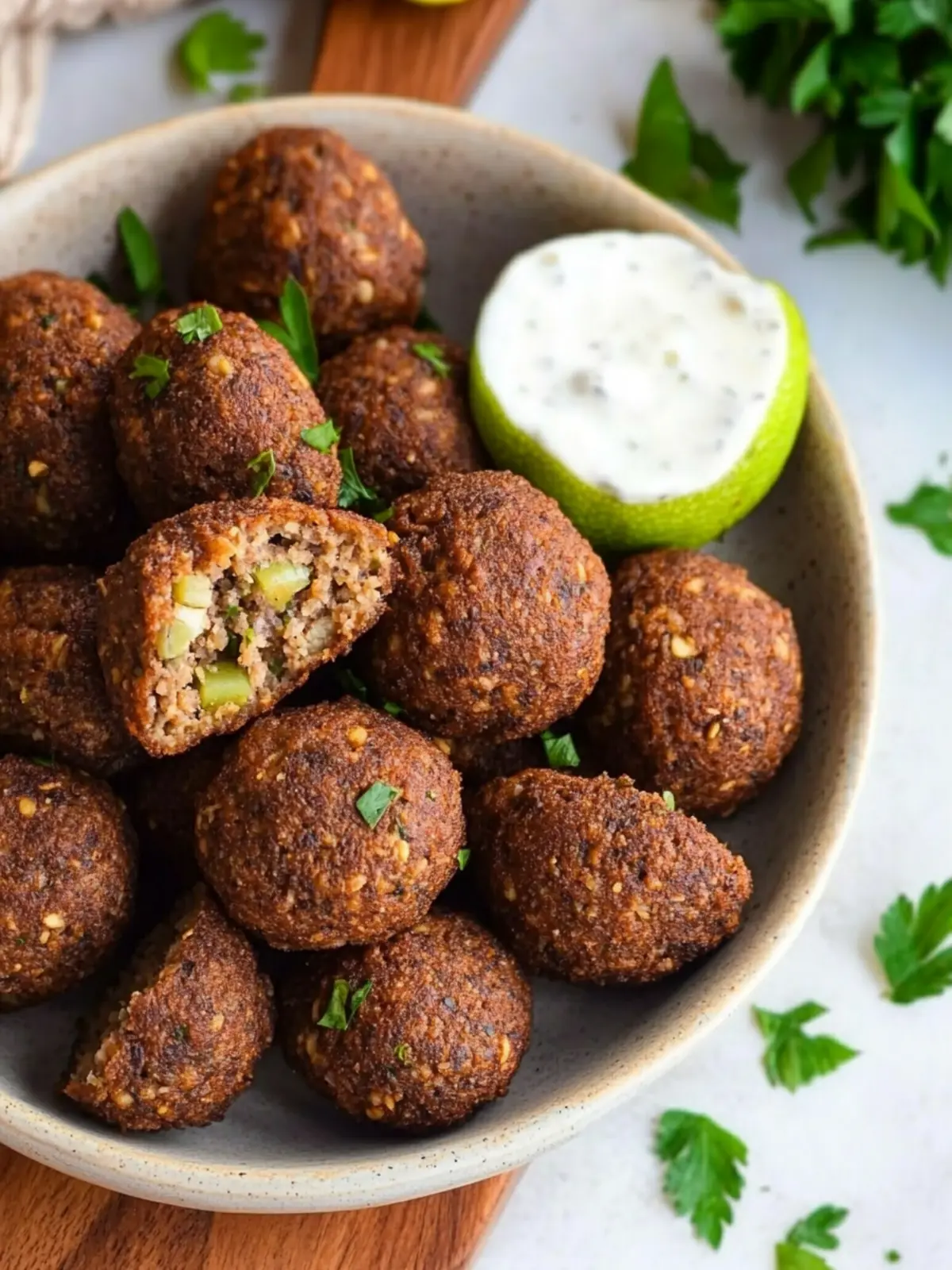 Crispy Lebanese Kibbeh Balls: A Flavorful Homemade Treat 5 Lebanese Kibbeh Balls
