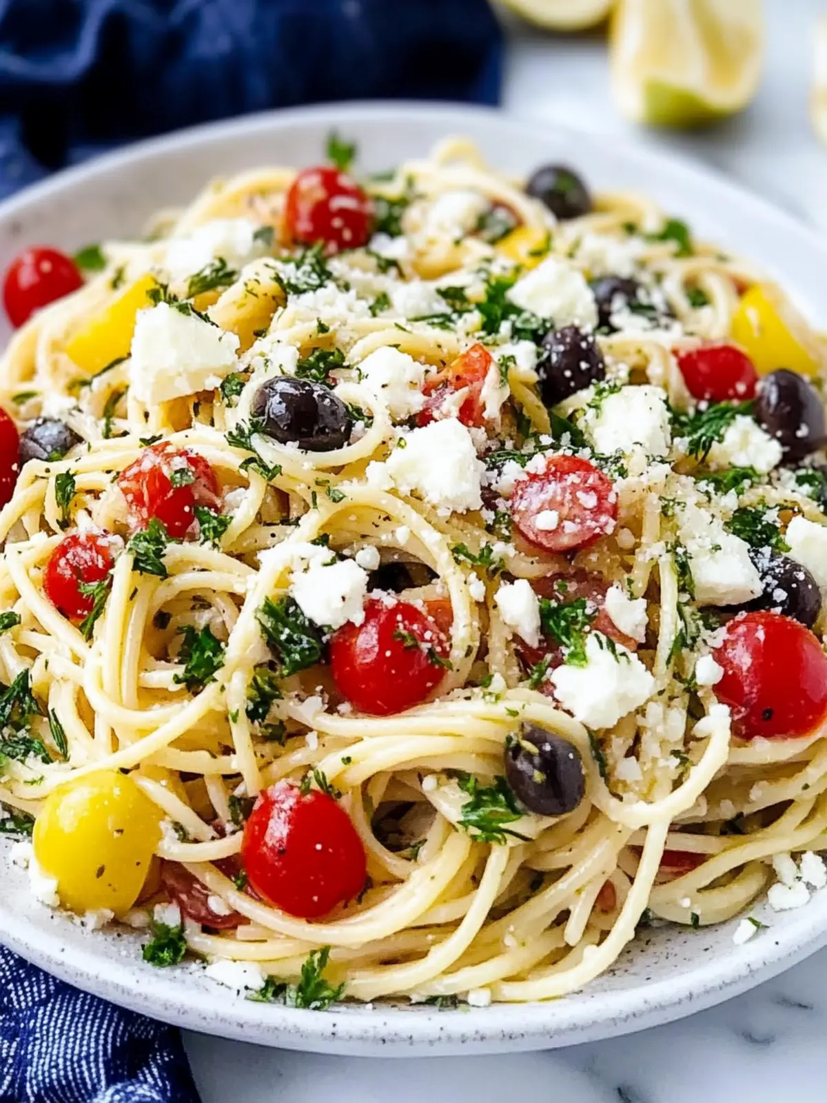 Delicious Greek Spaghetti with Artichokes and Spinach Bliss 2 Greek Spaghetti