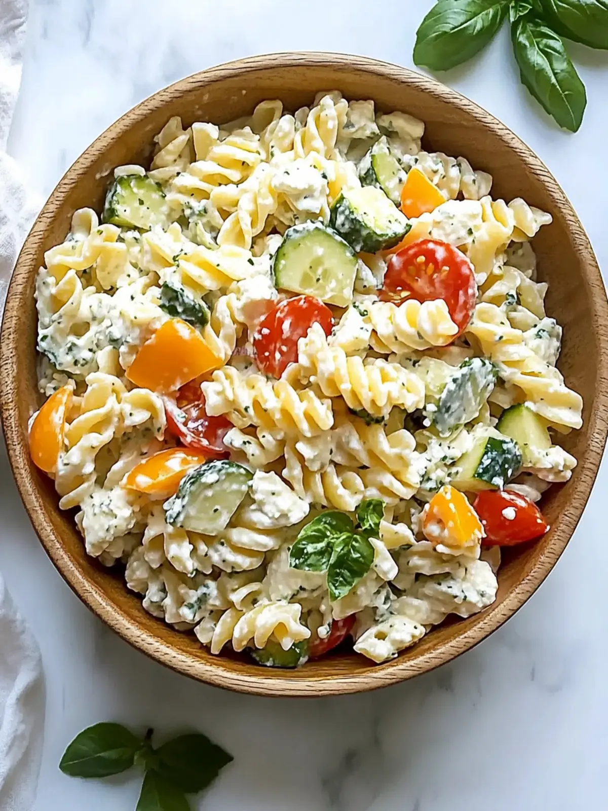 High Protein Cottage Cheese Pasta Salad for a Refreshing Lunch 4 High Protein Cottage Cheese Pasta Salad