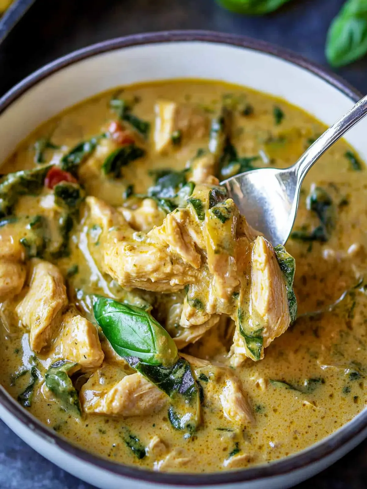 Basil Chicken Coconut Curry for Ultimate Comfort Food Bliss 5 Basil Chicken Coconut Curry