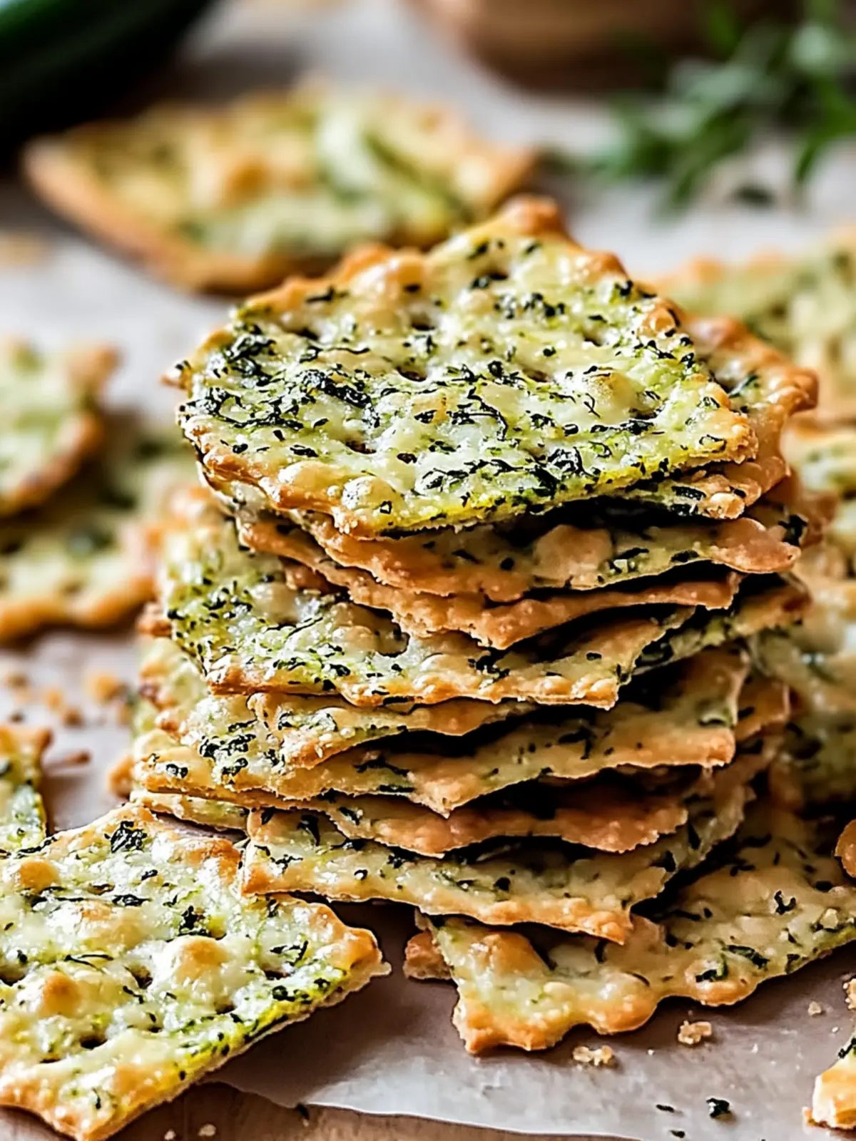 Bake Zucchini Herb Crackers for Crunchy, Guilt-Free Snacking 3 Bake Zucchini Herb Crackers