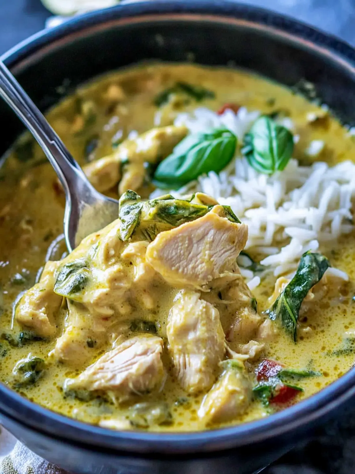 Basil Chicken Coconut Curry for Ultimate Comfort Food Bliss 4 Basil Chicken Coconut Curry