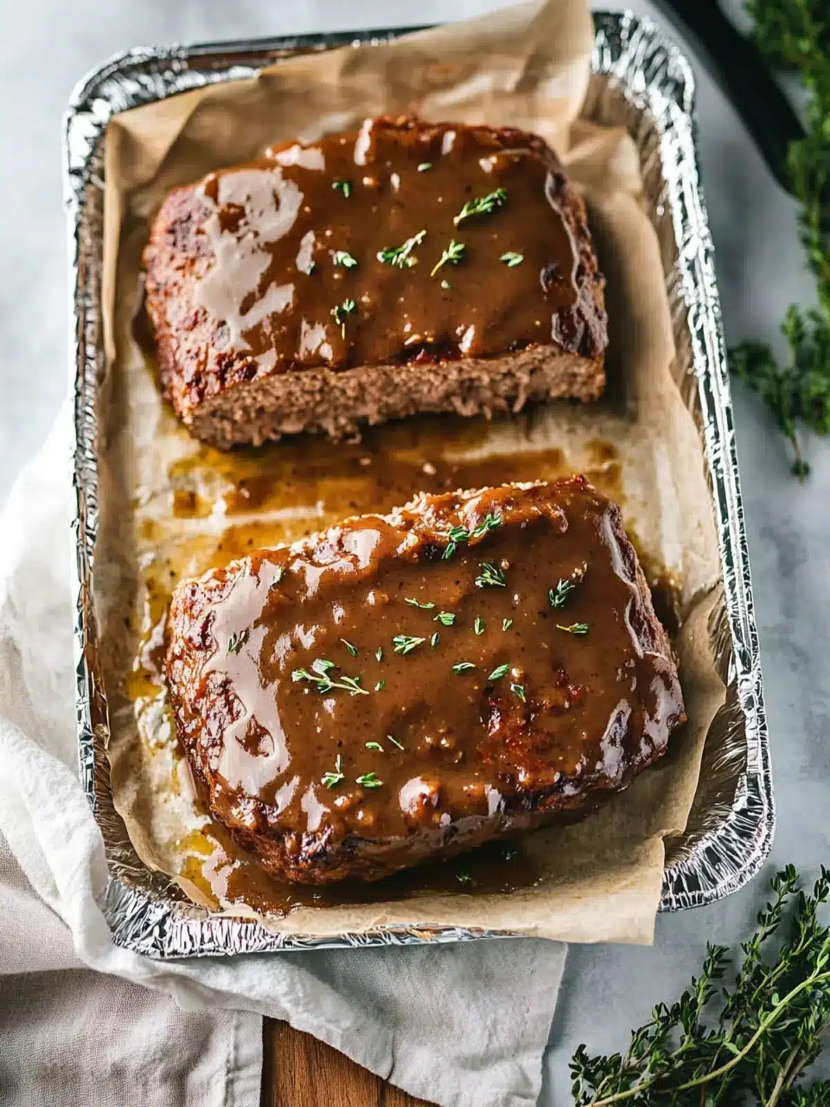 Savory Meatloaf With Brown Gravy You’ll Crave Tonight 3 Meatloaf With Brown Gravy