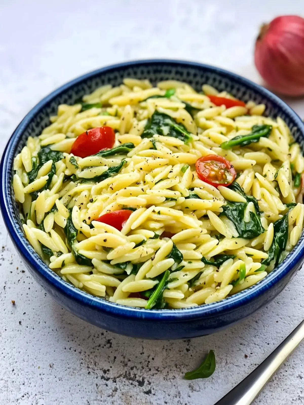 Creamy Spinach Orzo: A No-Cream Delight for Dinner Bliss 5 Creamy Spinach Orzo