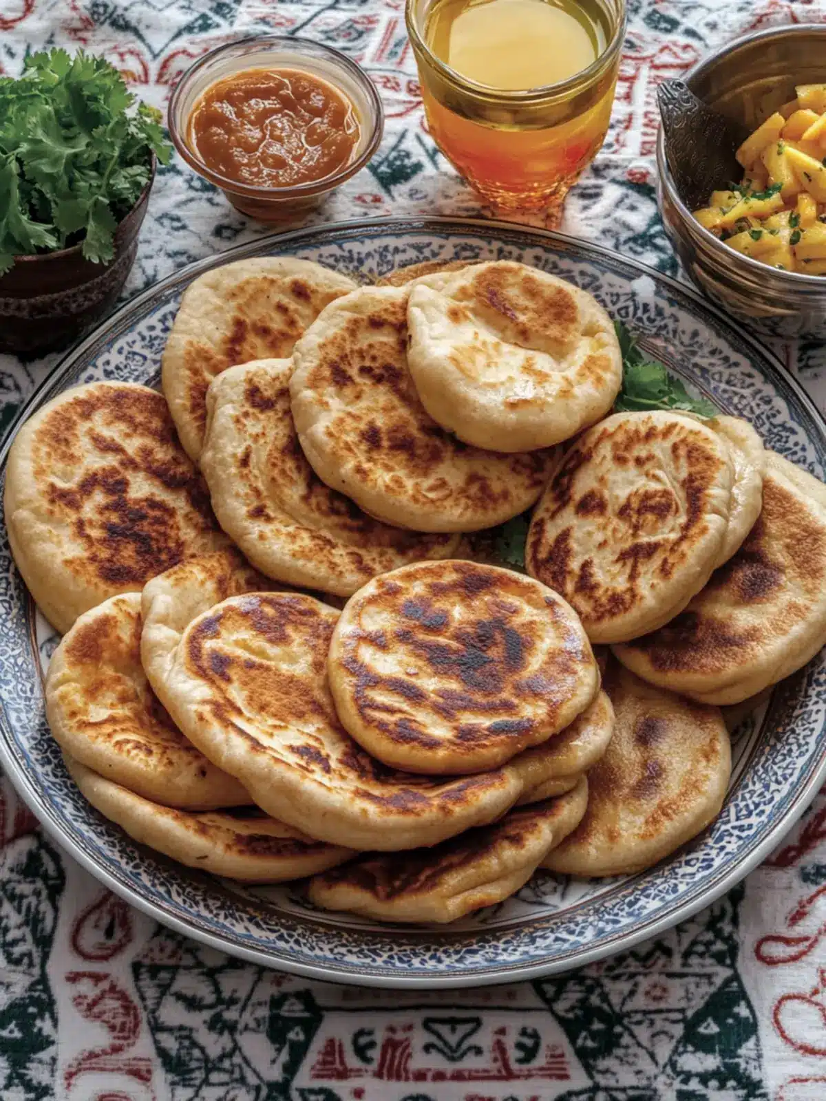 Delicious Moroccan Meloui - Flaky Pancakes to Impress! 2 Moroccan Meloui