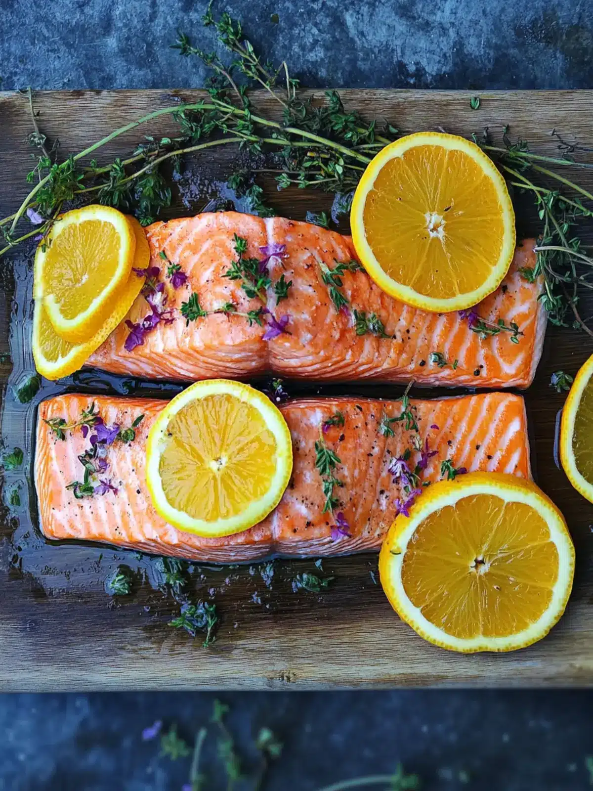 Citrus Thyme Salmon in 30 Minutes: Fresh, Quick Delish 3 Citrus Thyme Salmon (Lemon or Orange)