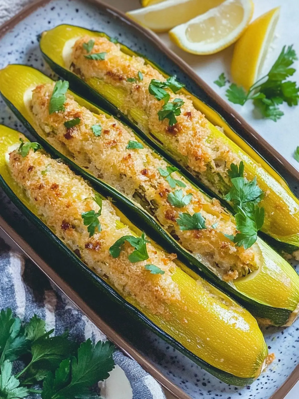 Vegetarian Lebanese Stuffed Zucchini: A Flavorful Twist! 2 Vegetarian Lebanese Stuffed Zucchini